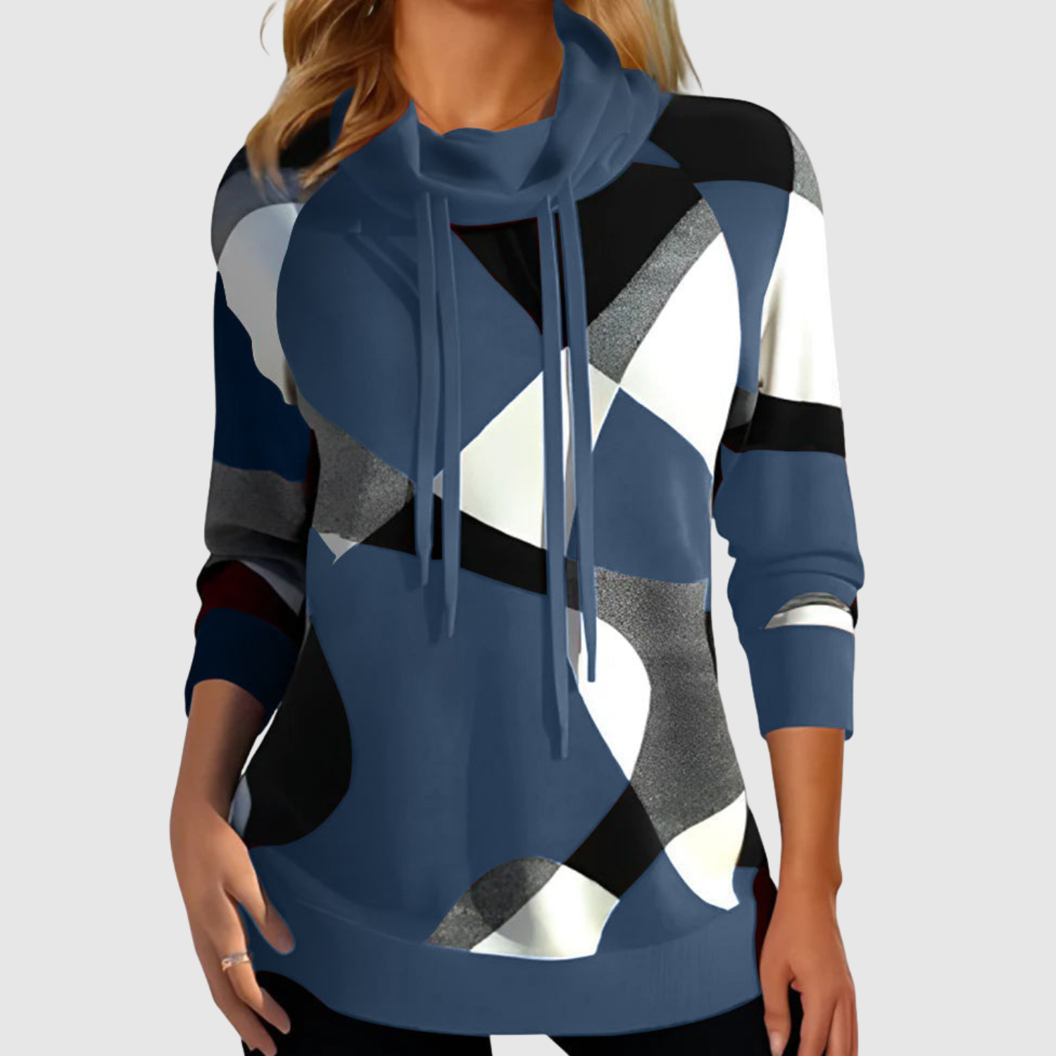 Nina – Bluza z geometrycznym wzorem