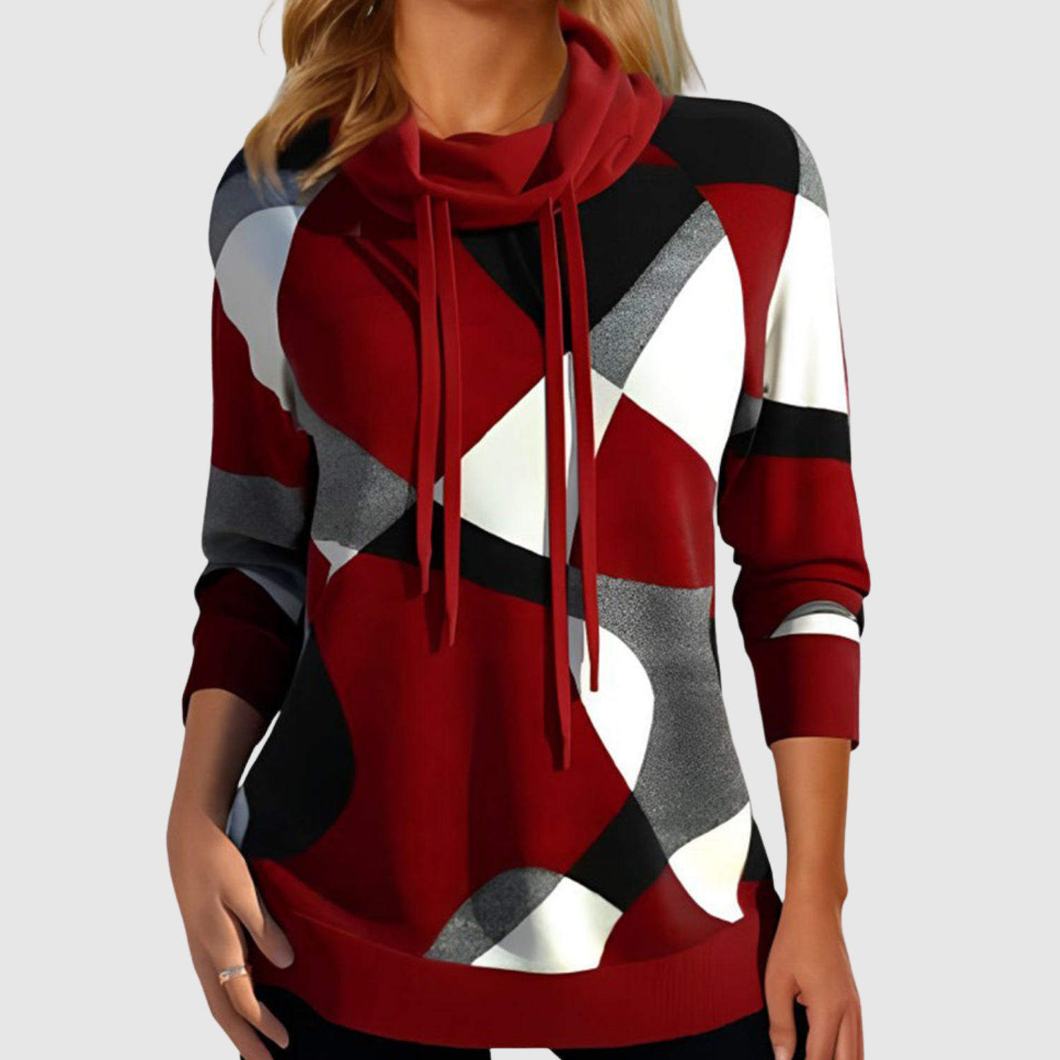 Nina – Bluza z geometrycznym wzorem