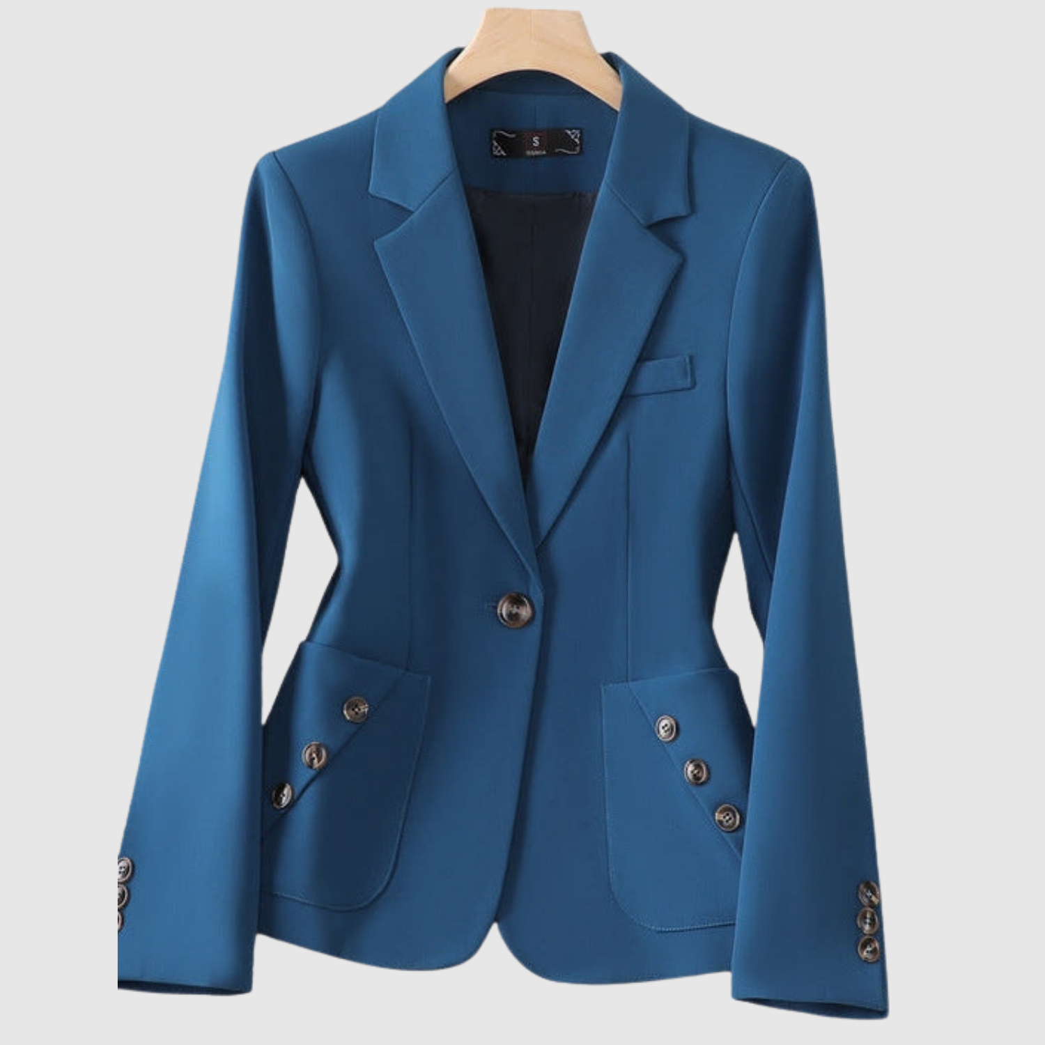Silvie – Klasyczny blazer z detalami z guzików
