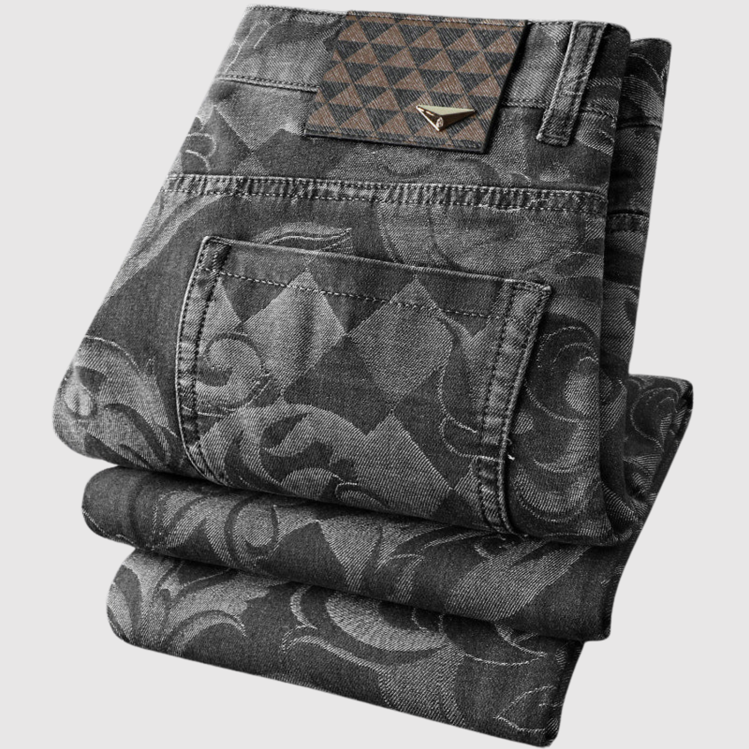 Bruno – Harlekinowe dżinsy cieniowane