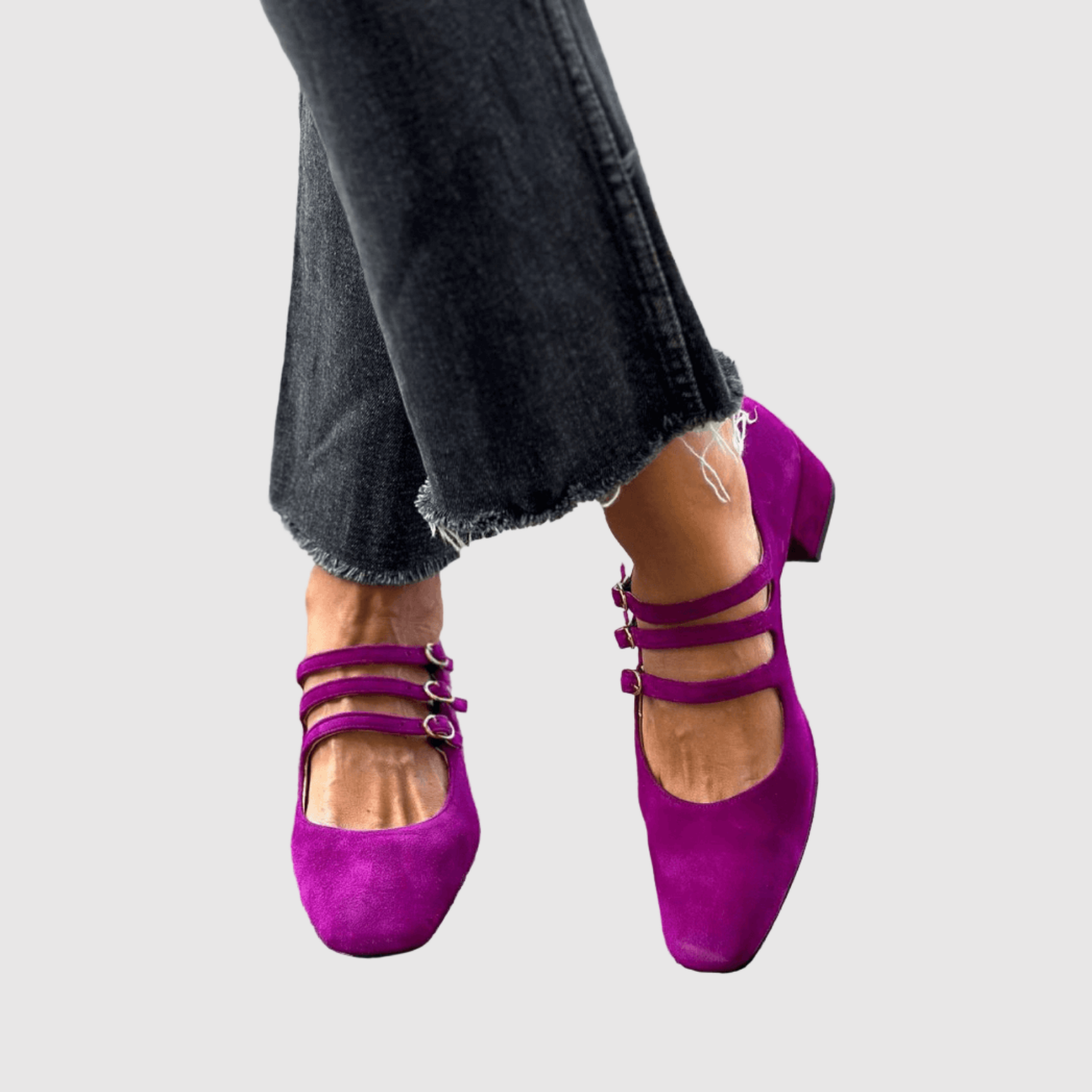 Teodora – Baleriny z eleganckimi paskami