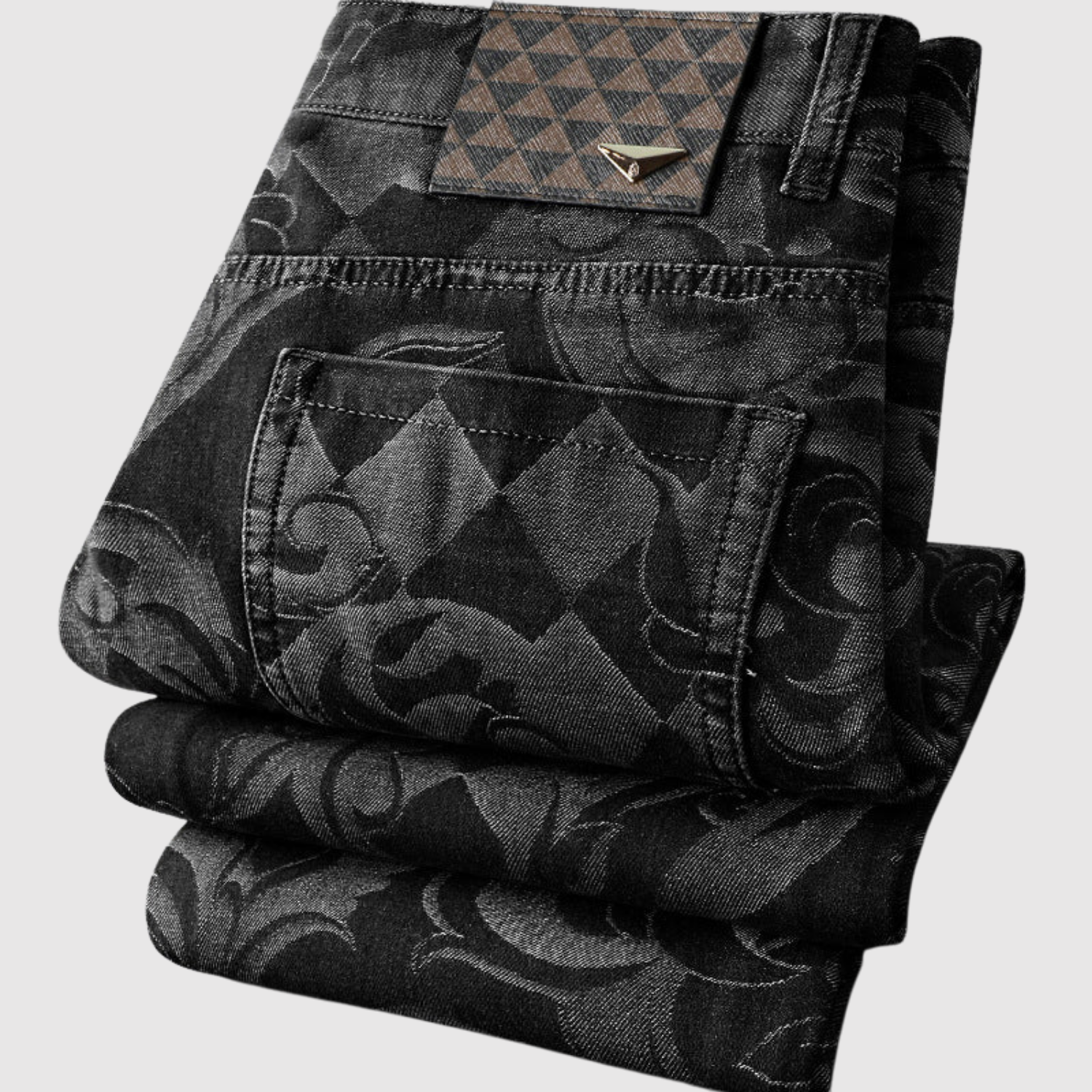 Bruno – Harlekinowe dżinsy cieniowane