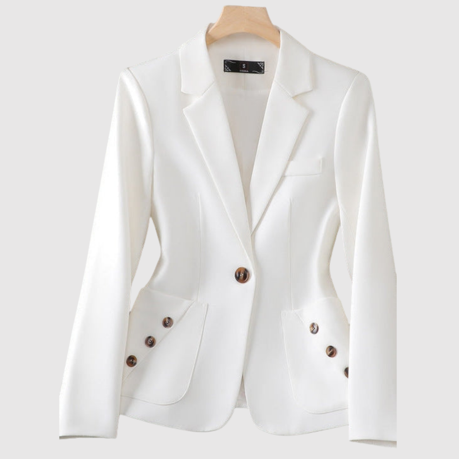 Silvie – Klasyczny blazer z detalami z guzików