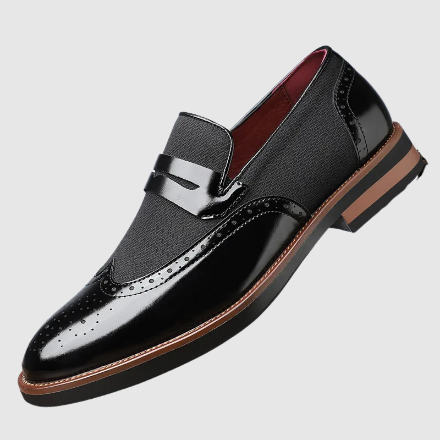 Viktor – Skórzane loafersy z metalową klamrą