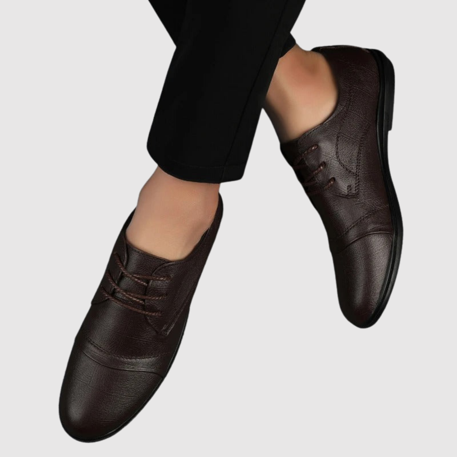 Viktor – Klasyczne męskie skórzane buty z sznurowaniem