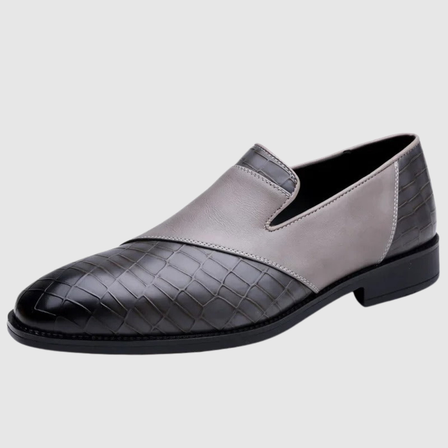 Viktor – Męskie buty slip-on z plecionej skóry