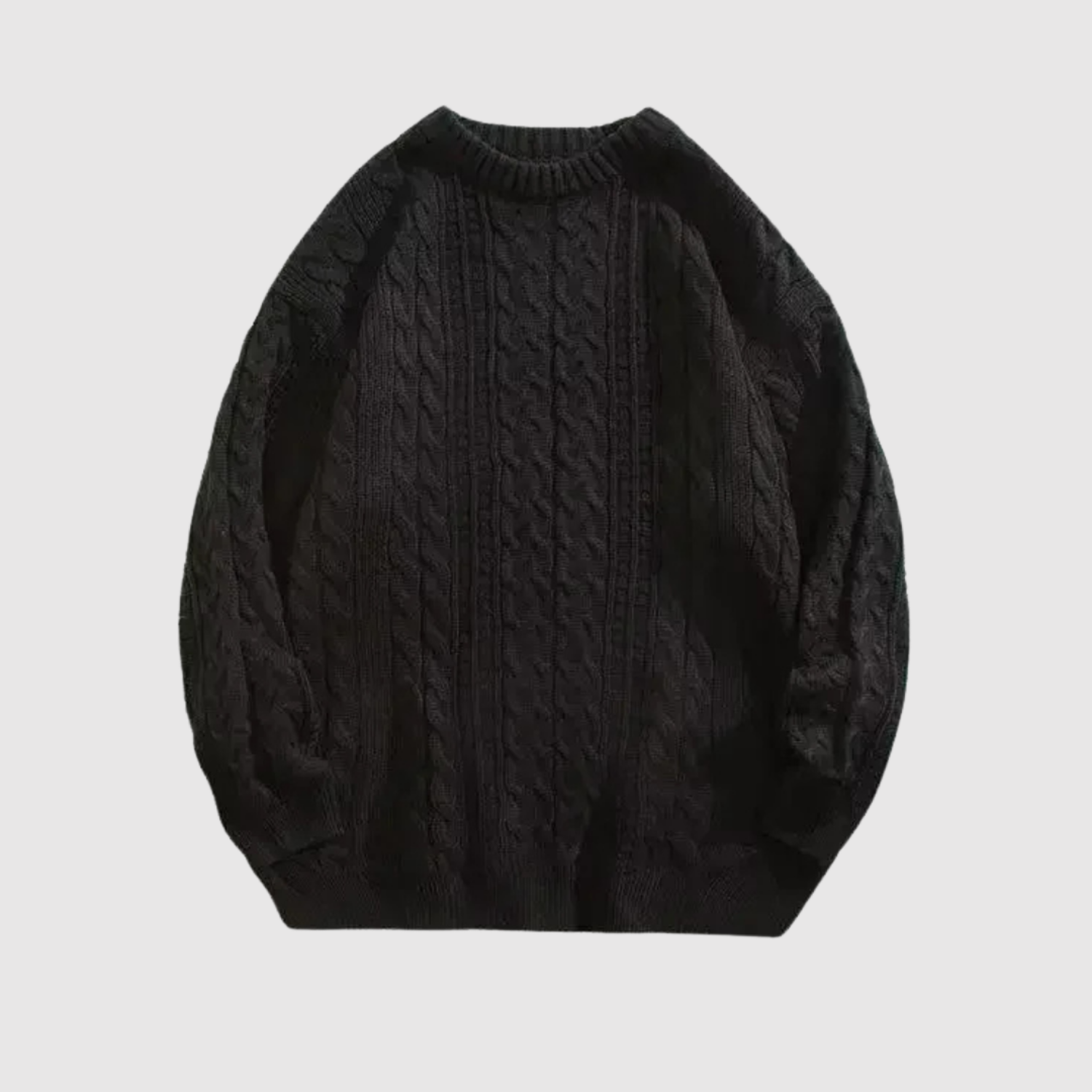 Daniel – Klasyczny sweter z wzorem w warkocze