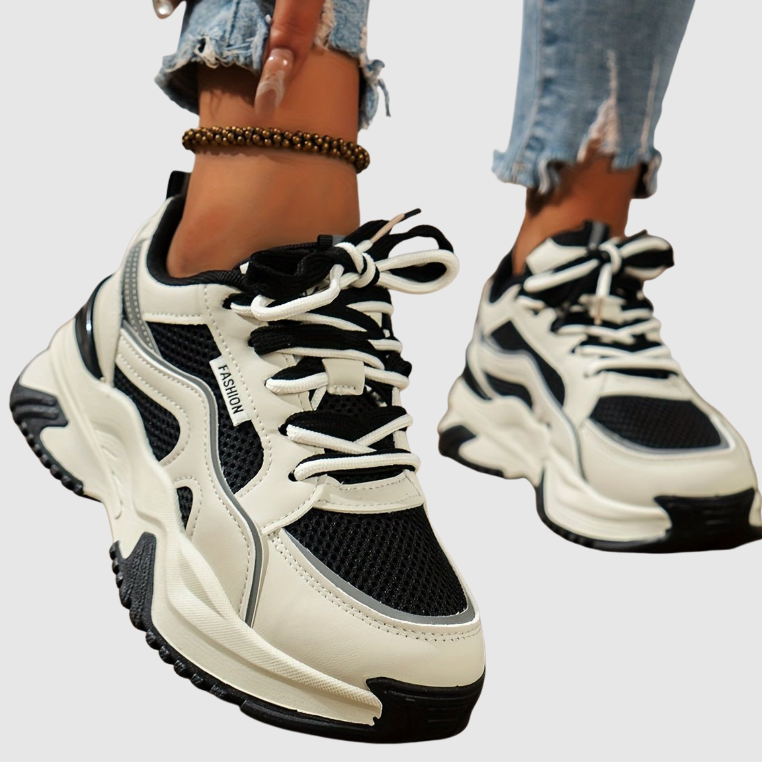 Rita - Sneakersy z wysoką podeszwą i stylowym designem