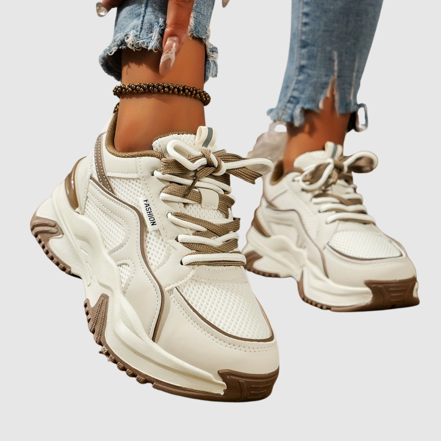 Rita - Sneakersy z wysoką podeszwą i stylowym designem