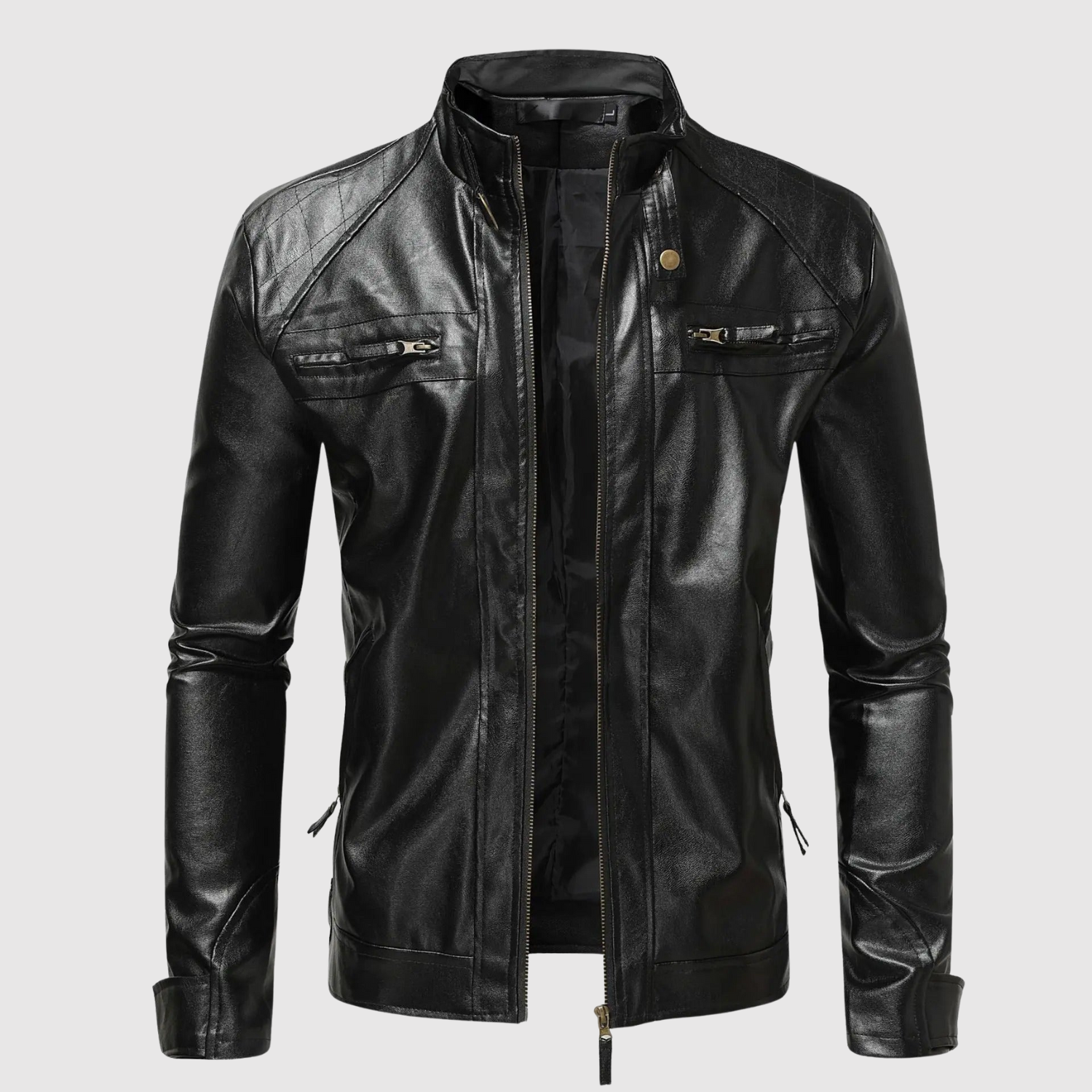 Dorian – Klasyczna skórzana kurtka o prostym designie