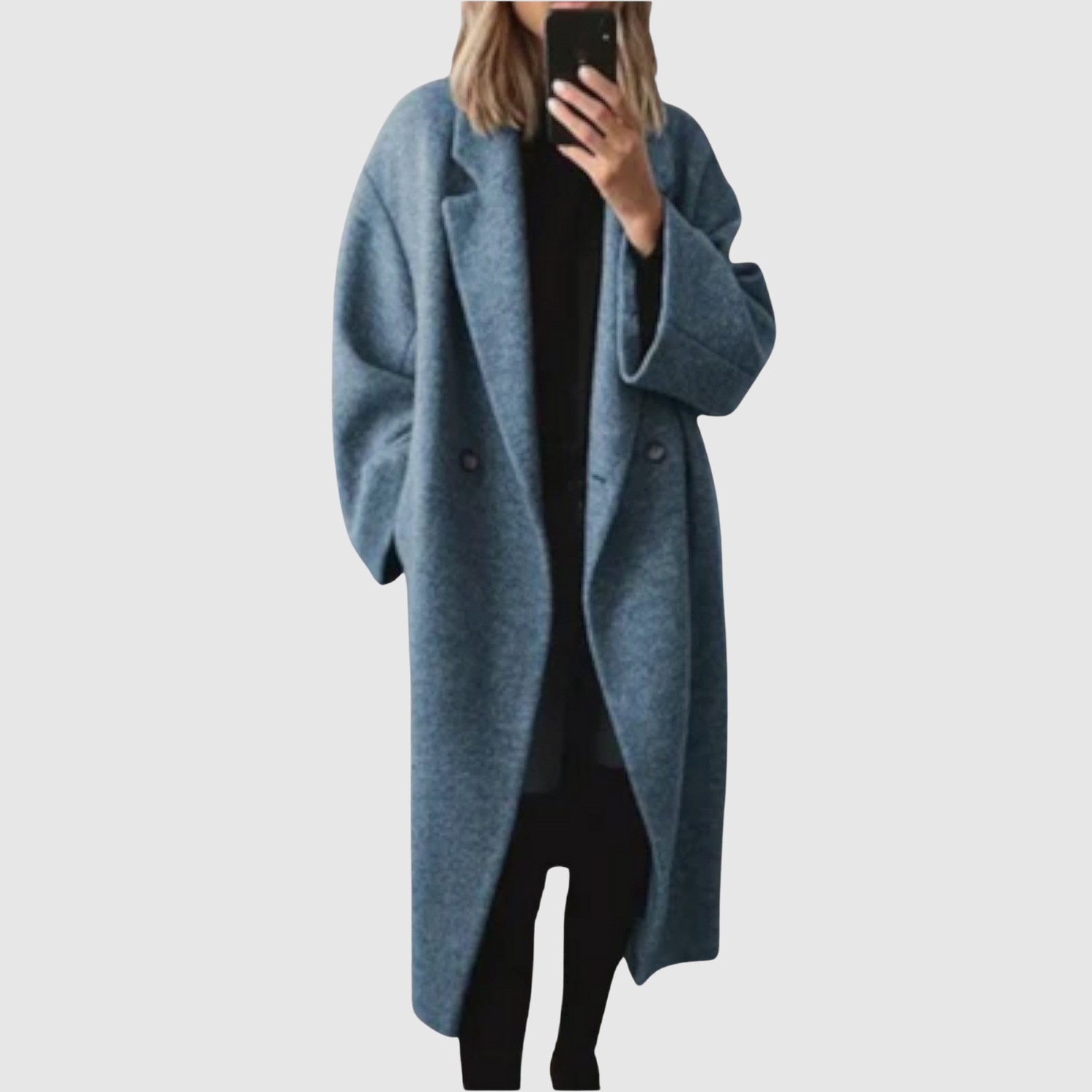 Jelena – Zimowy płaszcz w luźnym wełnianym stylu