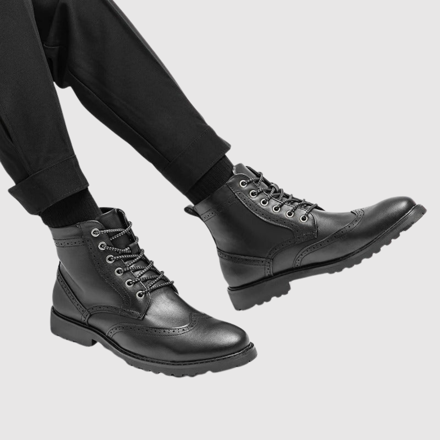 Viktor – Klasyczne skórzane buty z sznurowaniem