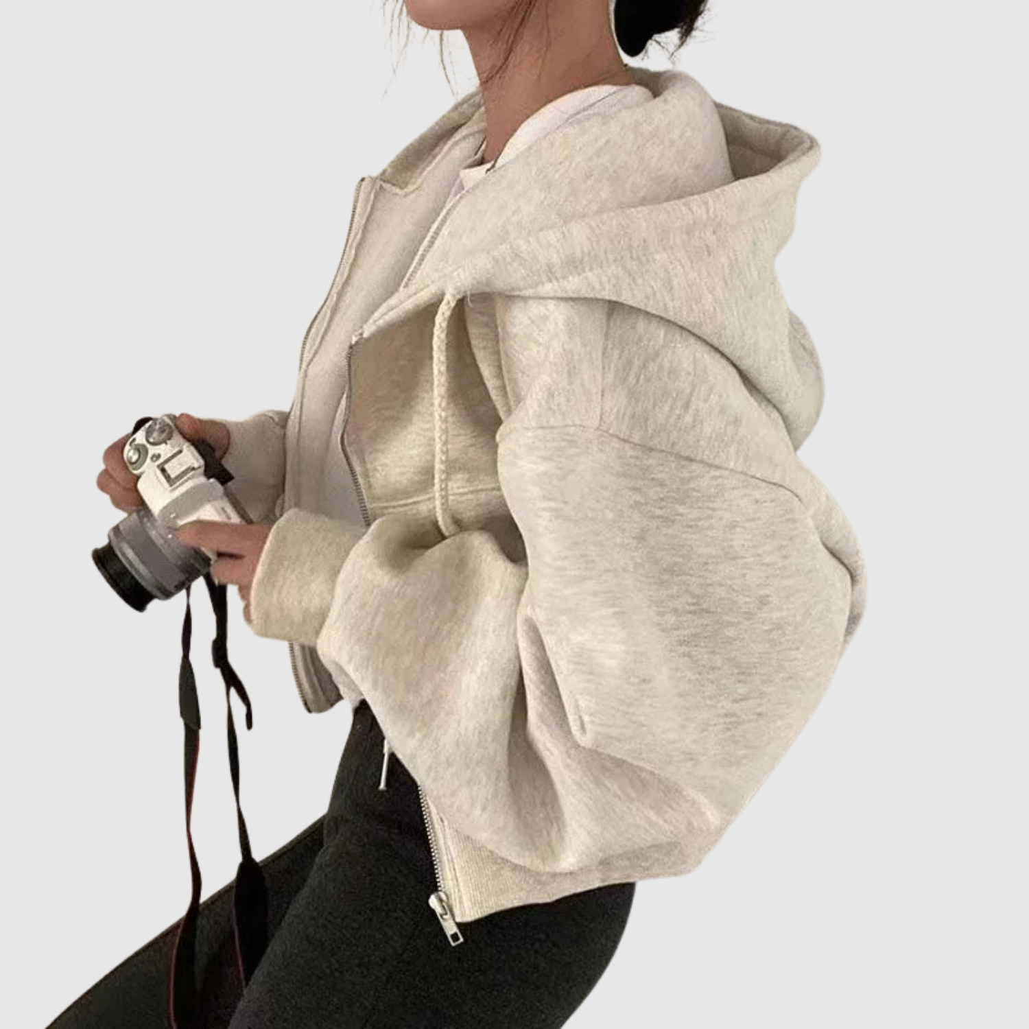 Nina – Krótka bluza z luźnym krojem