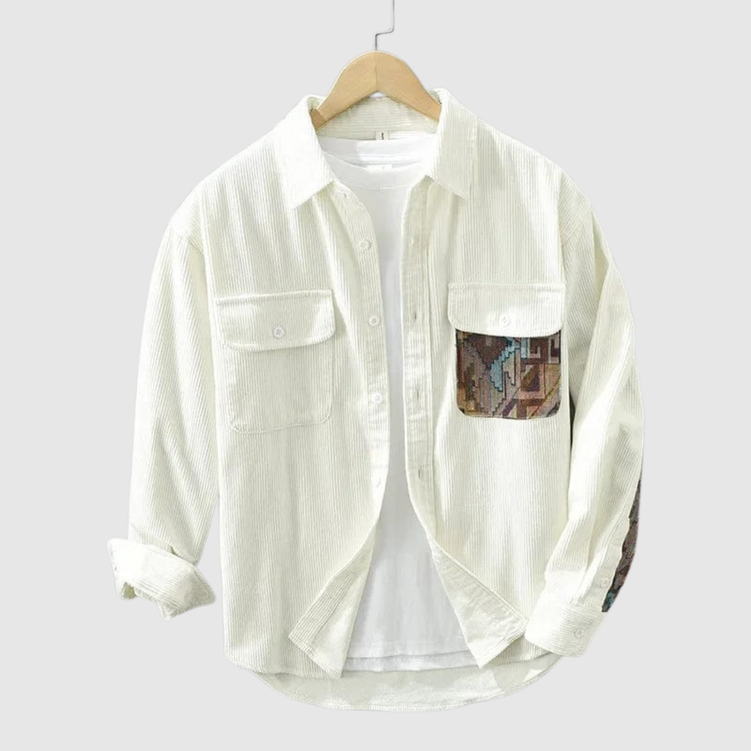 Adrian - Stylowa koszula z aksamitu