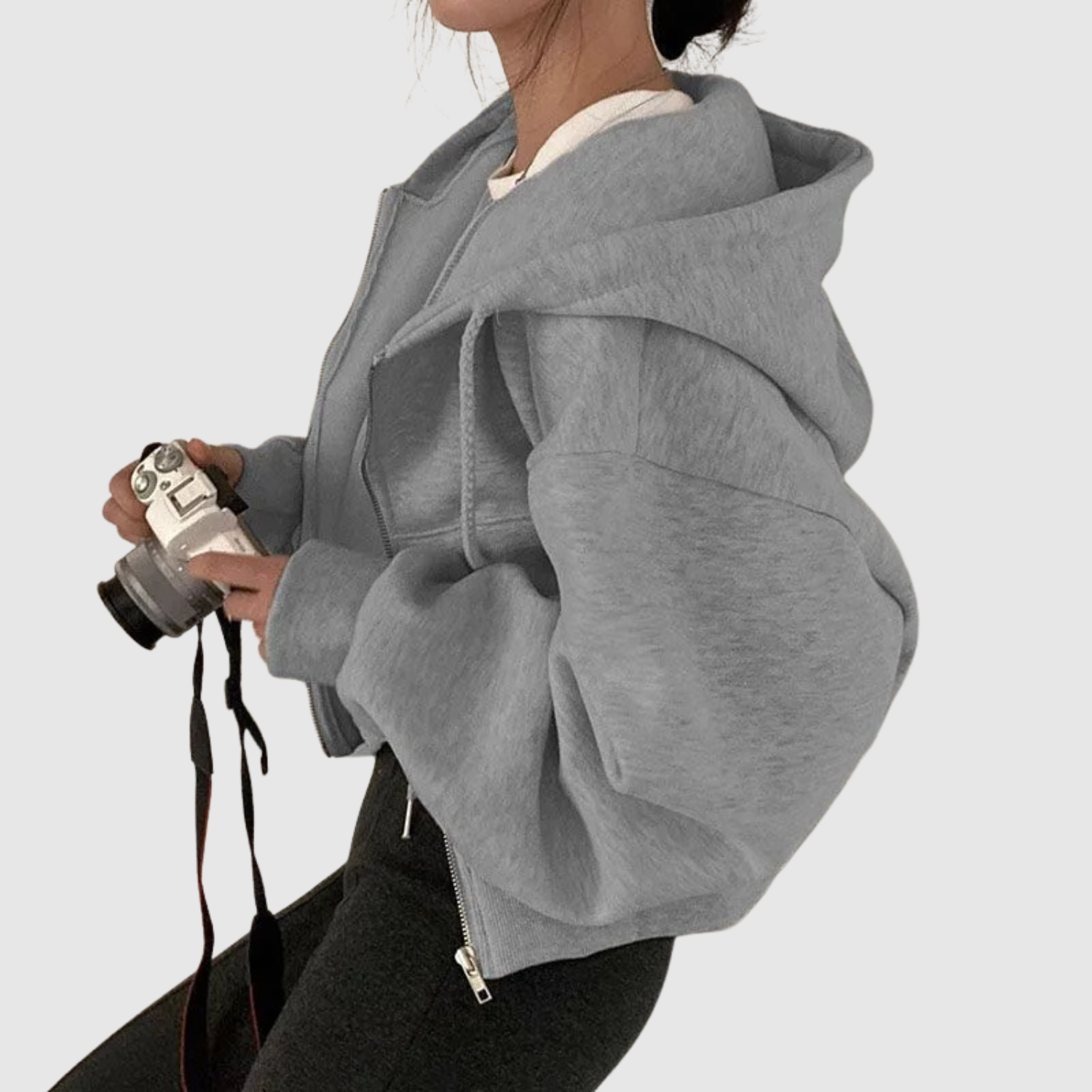 Nina – Krótka bluza z luźnym krojem