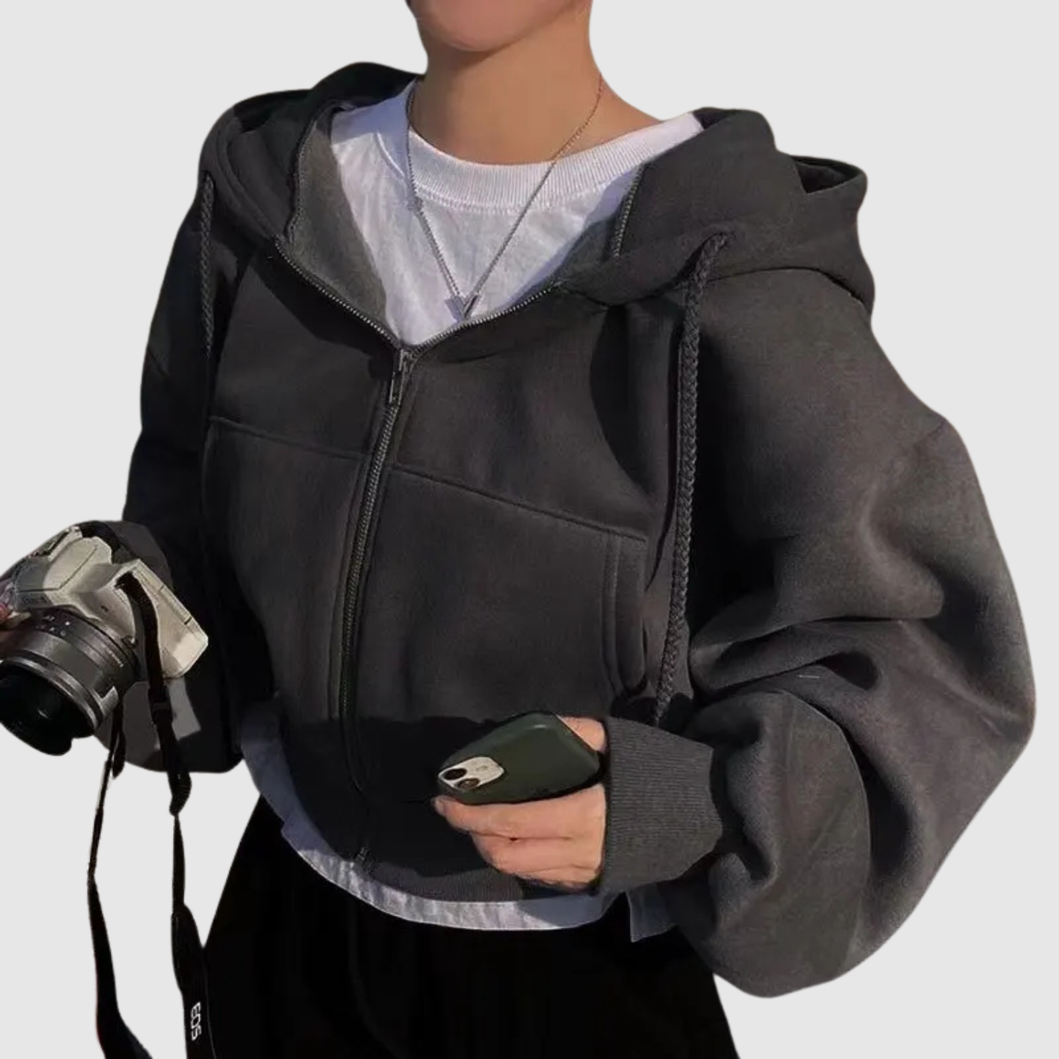 Nina – Krótka bluza z luźnym krojem