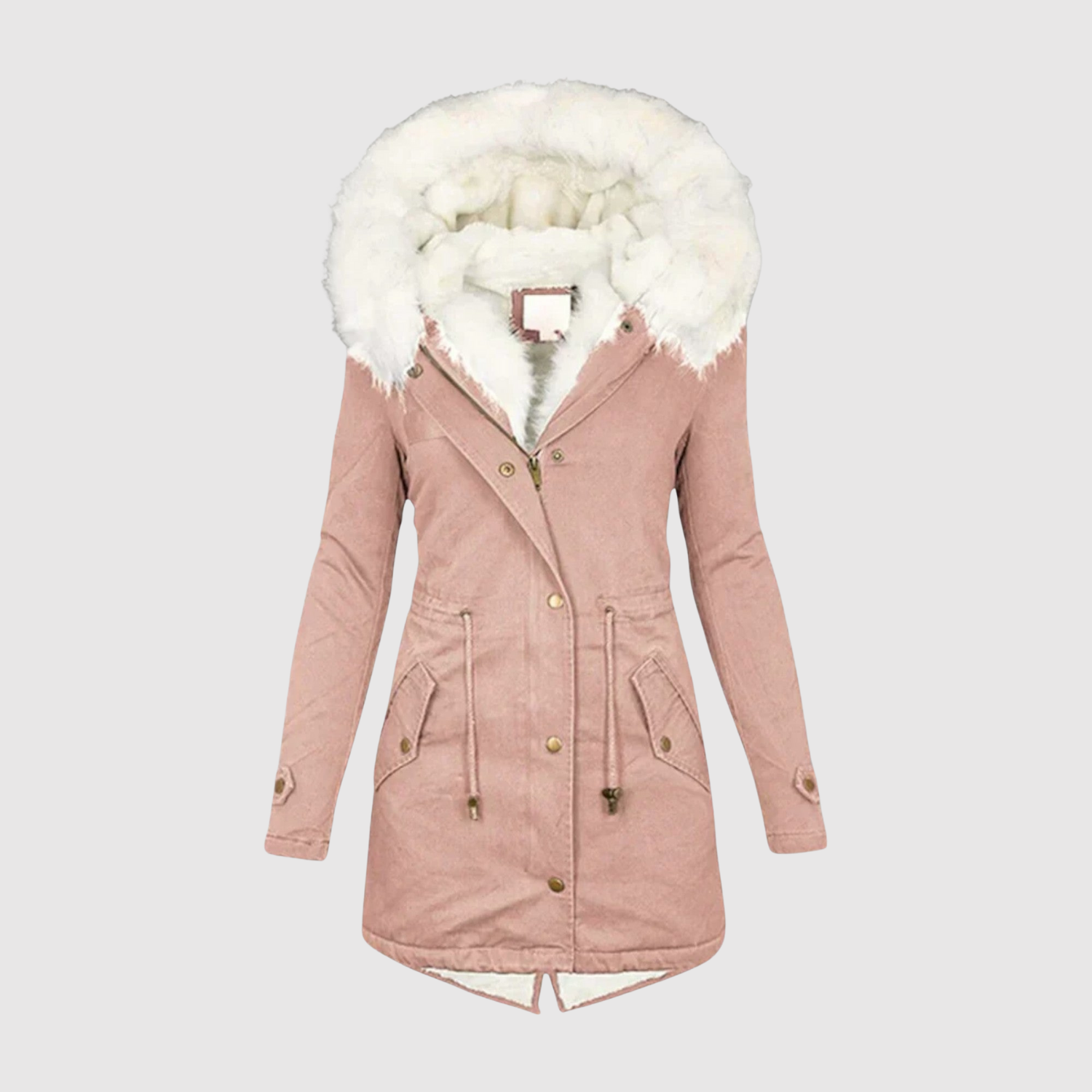 Jelena – Parka z puszystym kapturem