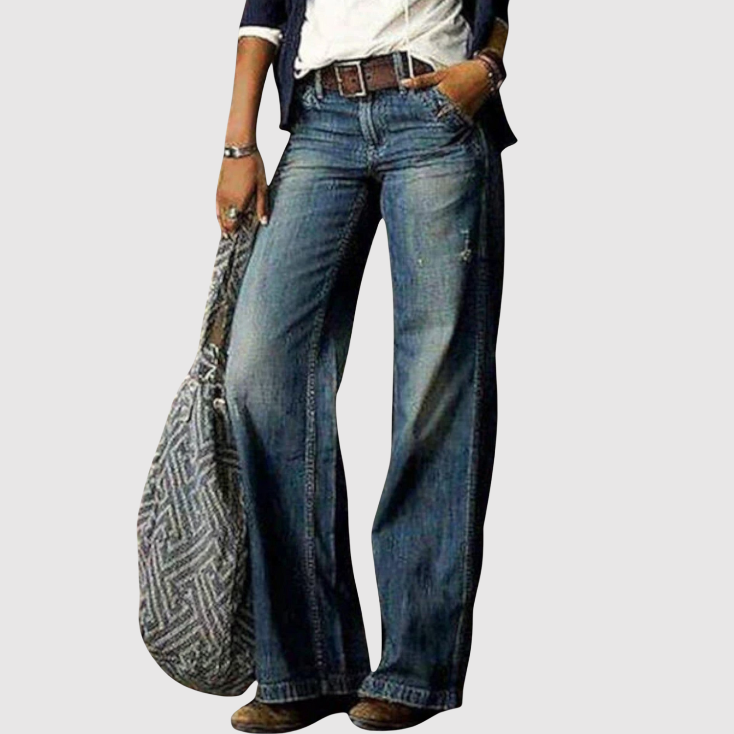 Kira - Dżinsy z szerokimi nogawkami