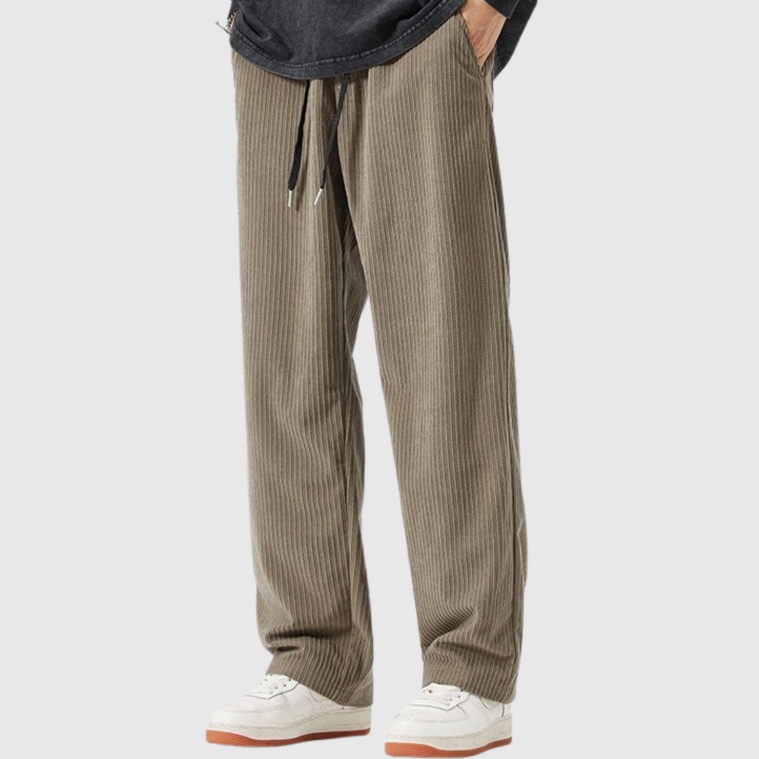 Leo – Zwężone męskie spodnie z lekkiego materiału