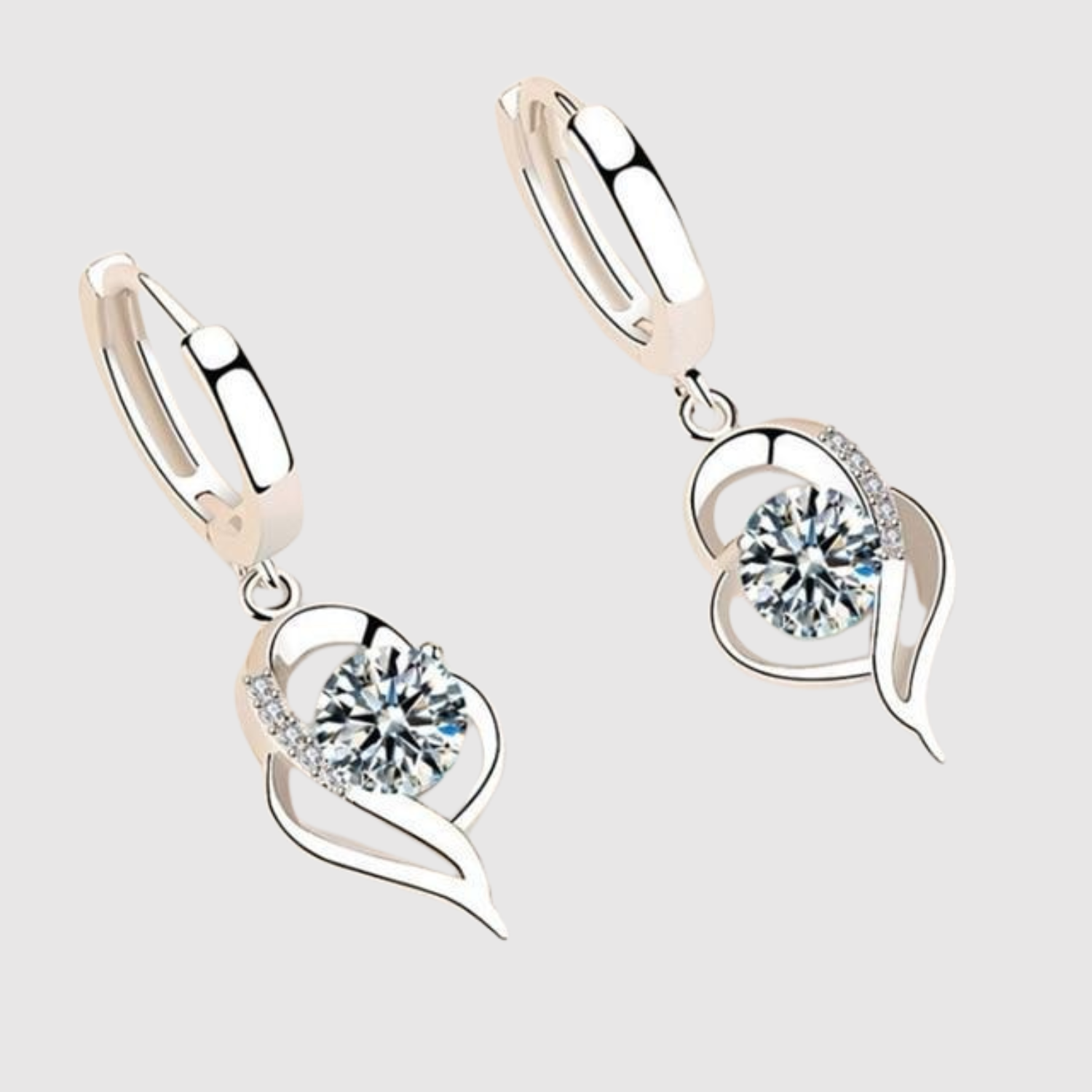 Elisa – Srebrne kolczyki z cyrkonią "Blask"