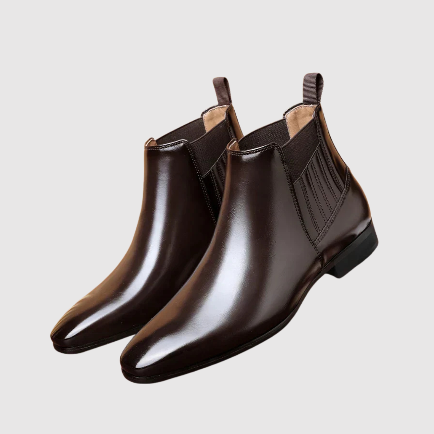 Oskar – Botki Chelsea z Elegancką Skórzaną Powłoką