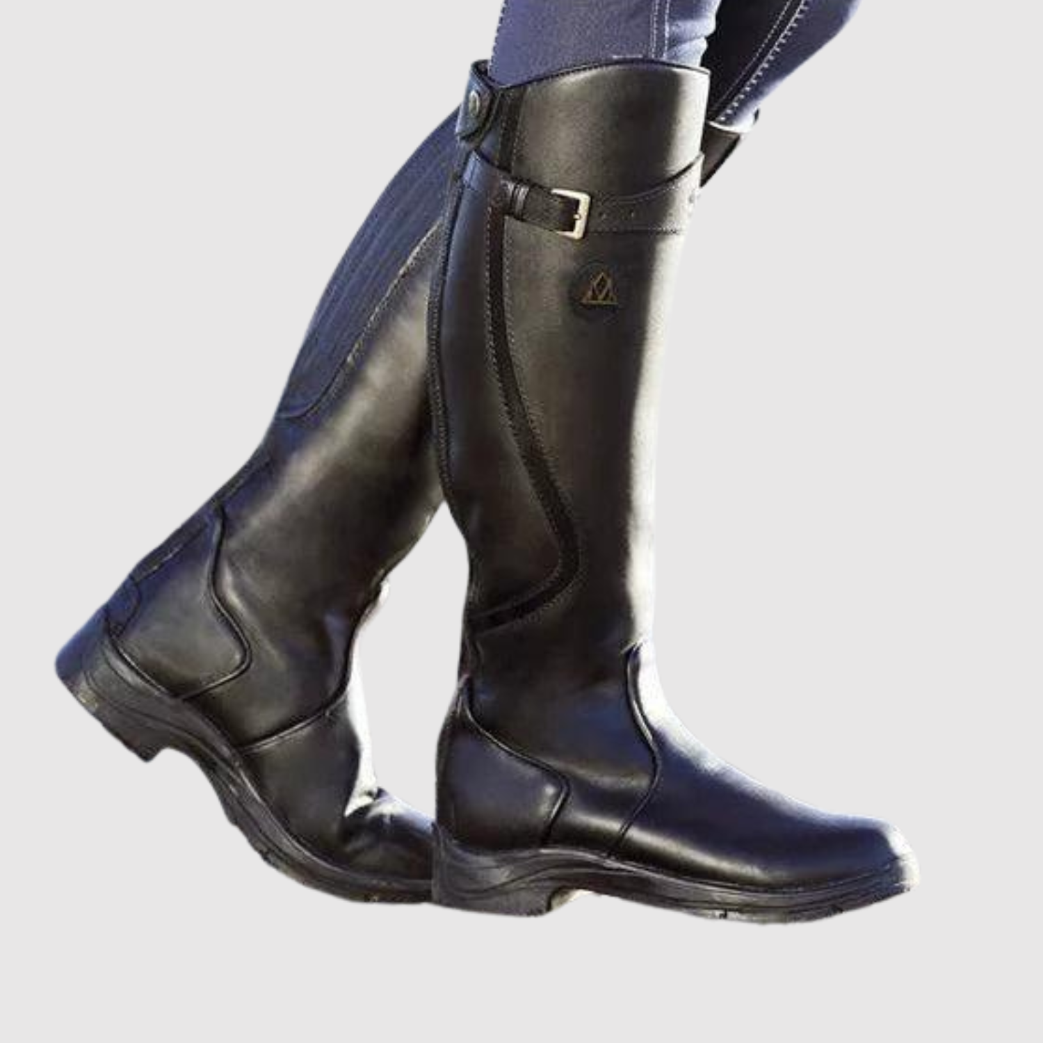 Teodora - Eleganckie wysokie skórzane buty na każdą pogodę