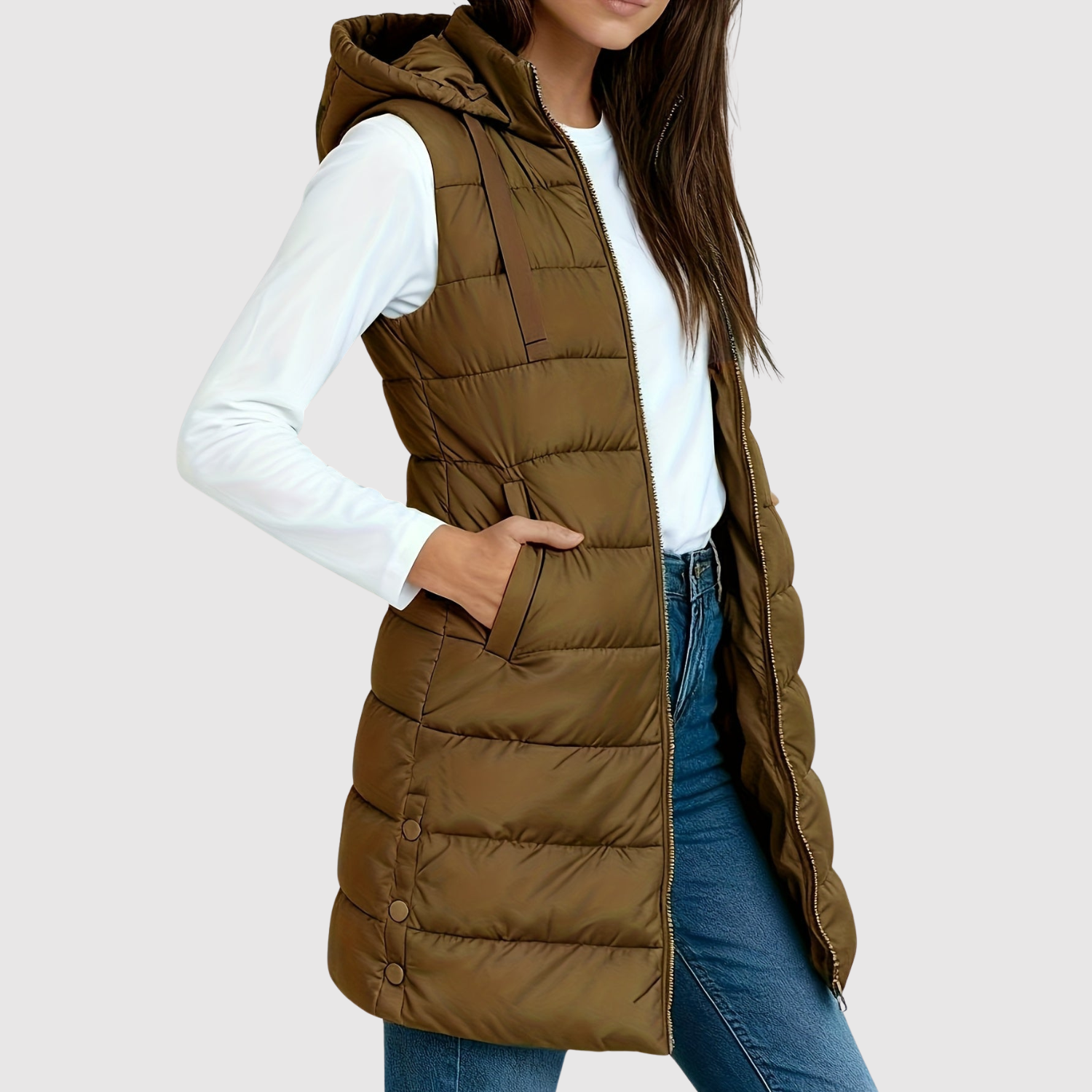 Jelena - Damska pikowana kamizelka