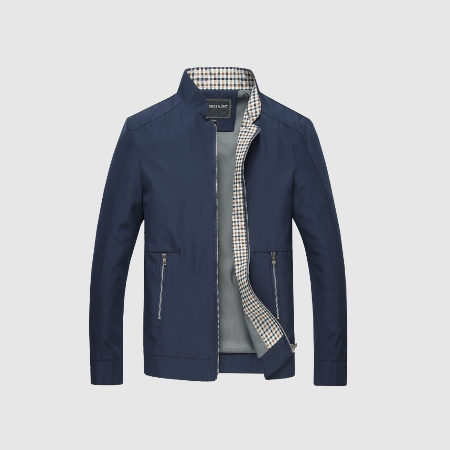 Marek – Męska elegancka kurtka z kraciastą podszewką