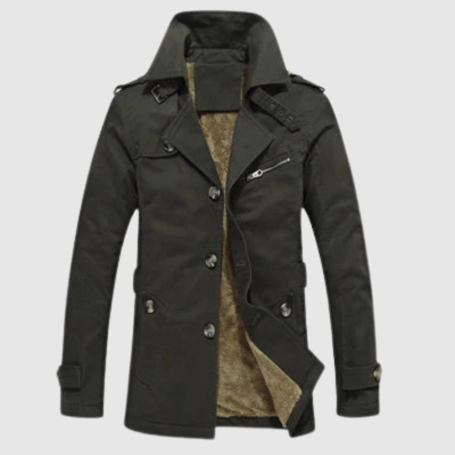 Marek – Zimowy płaszcz z wełnianą podszewką