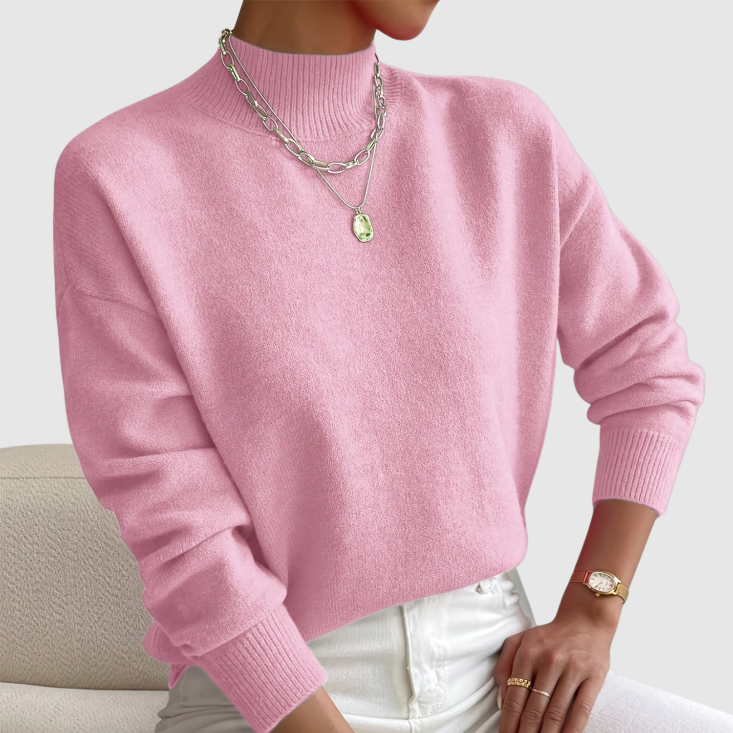 Nora – Klasyczny sweter z elegancką linią