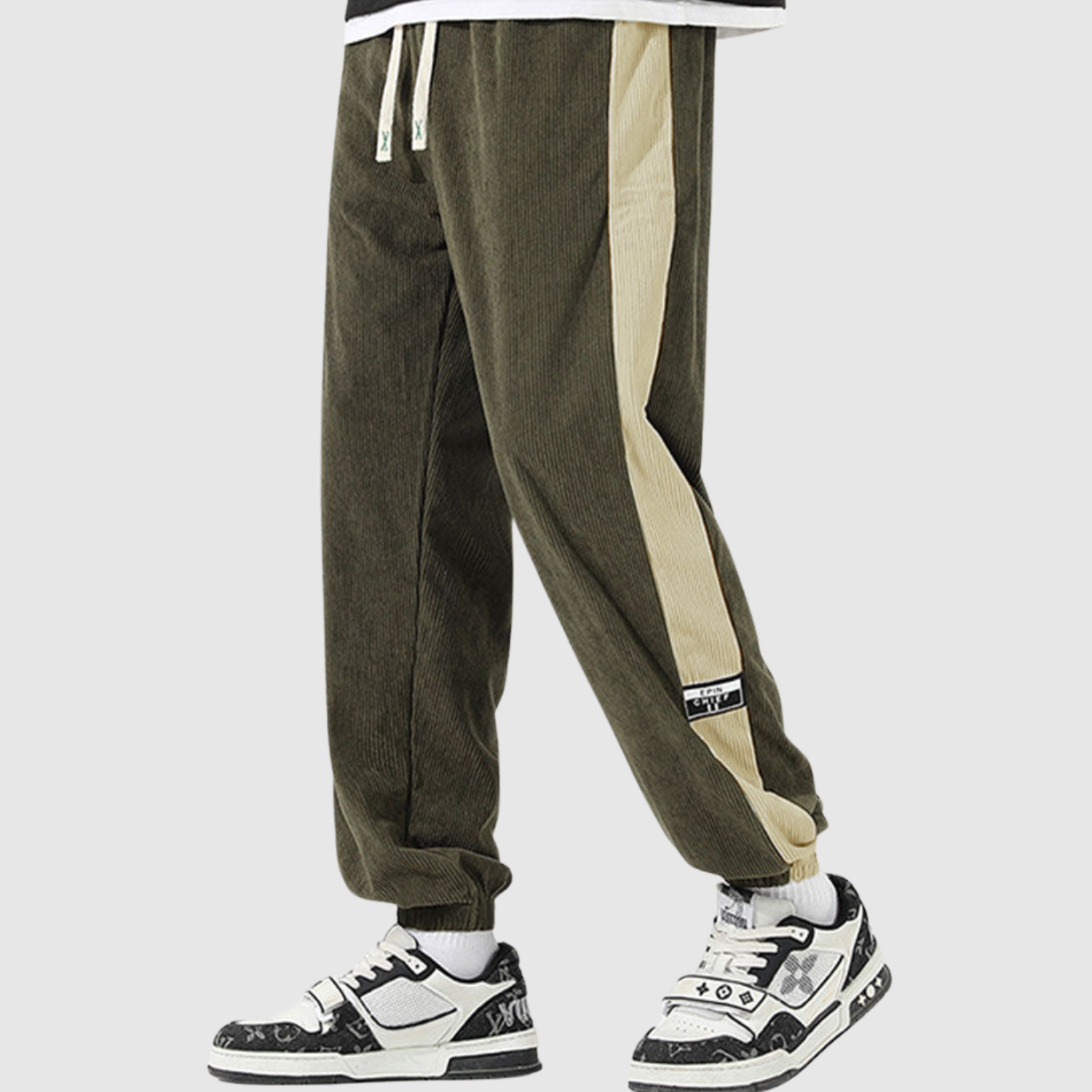 Denis – Spodnie sportowe z kontrastowymi paskami