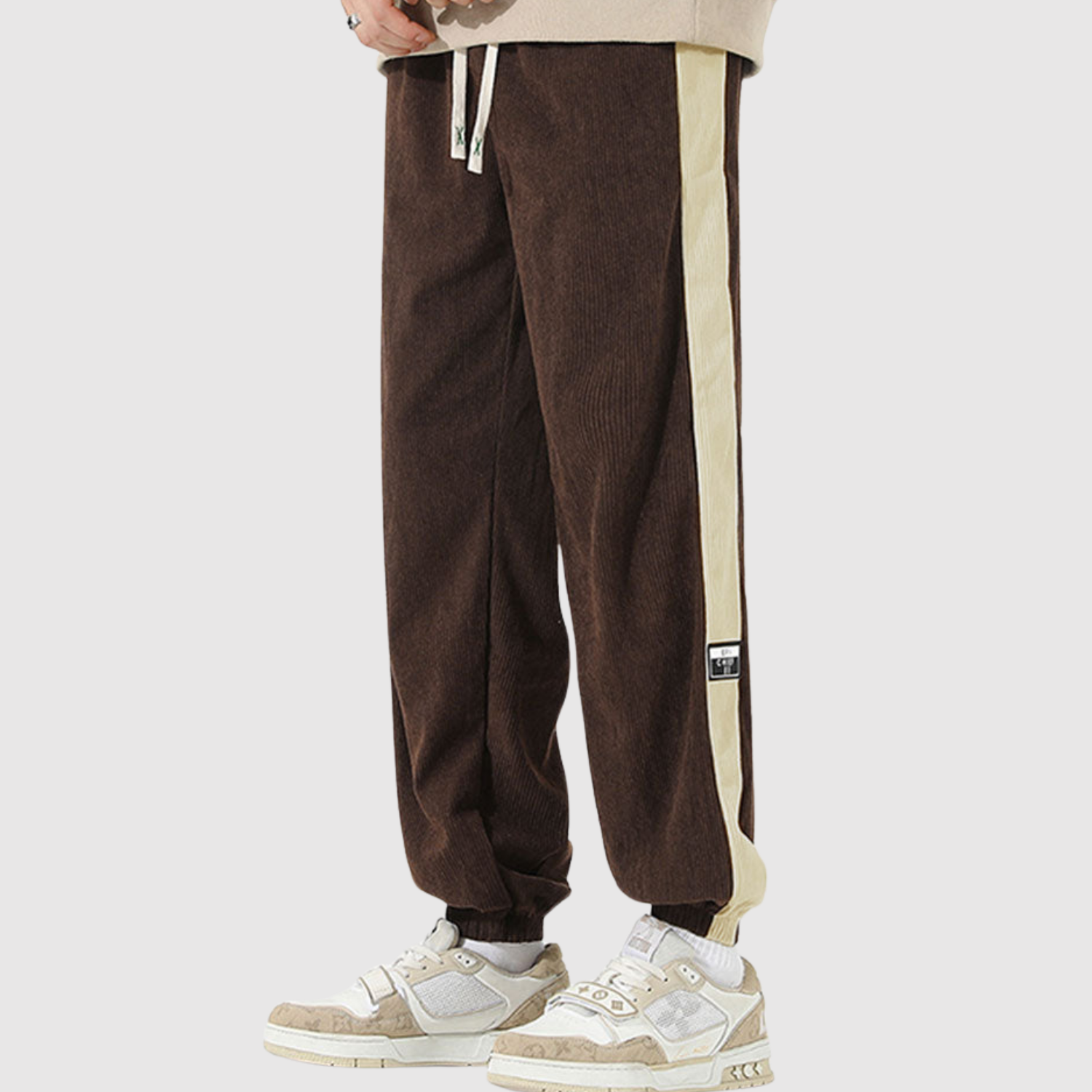 Denis – Spodnie sportowe z kontrastowymi paskami