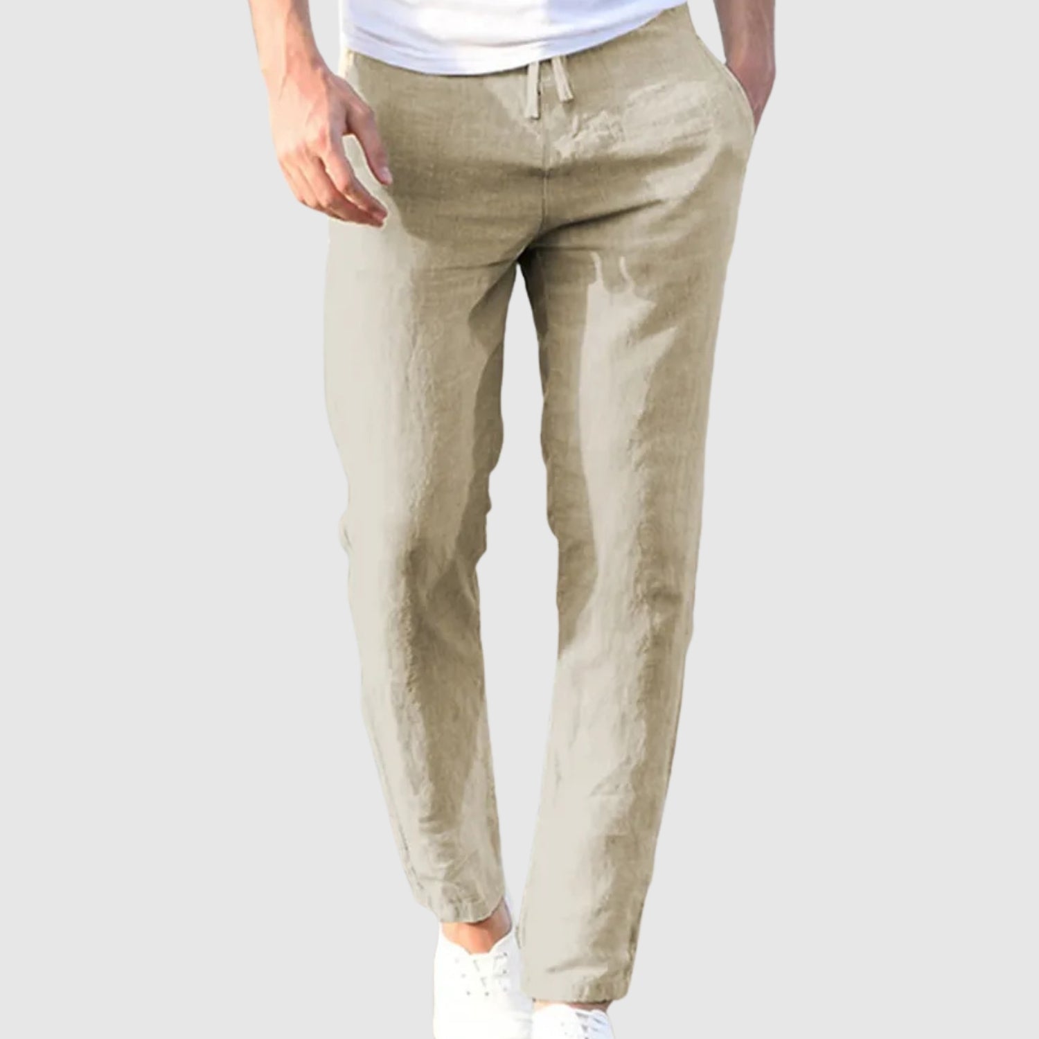 Leo - Lekkie i stylowe lniane męskie spodnie