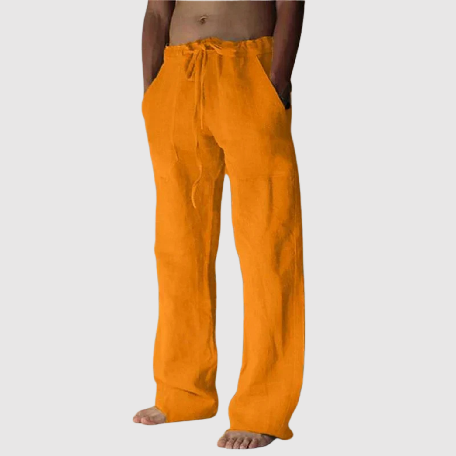 Leo – Letnie lniane spodnie