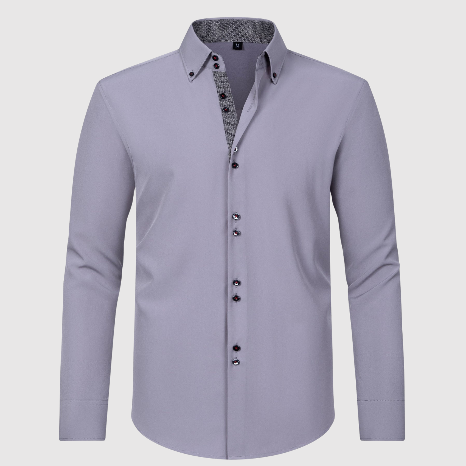 Adrian - Koszula z długim rękawem i podwójnymi guzikami