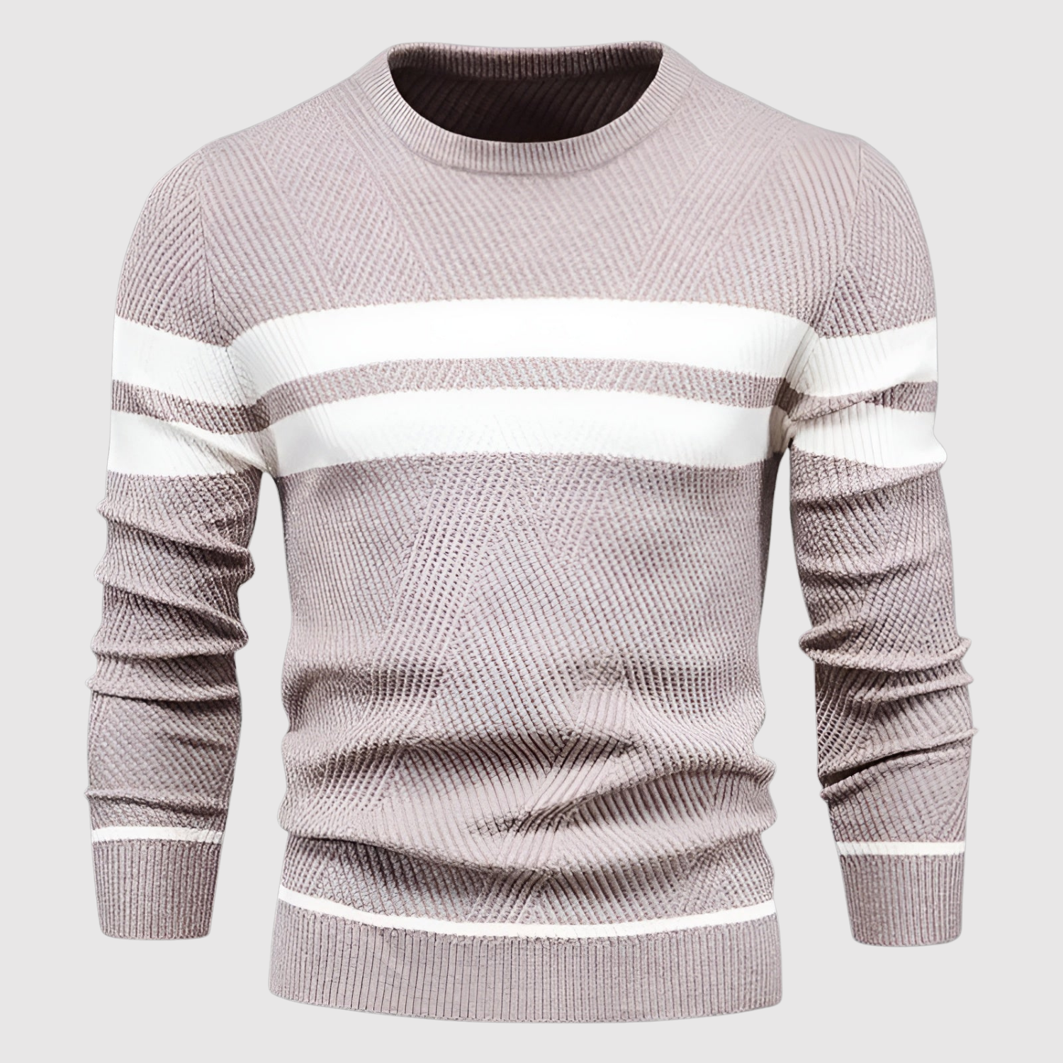 Daniel – Sweter z kontrastowymi paskami