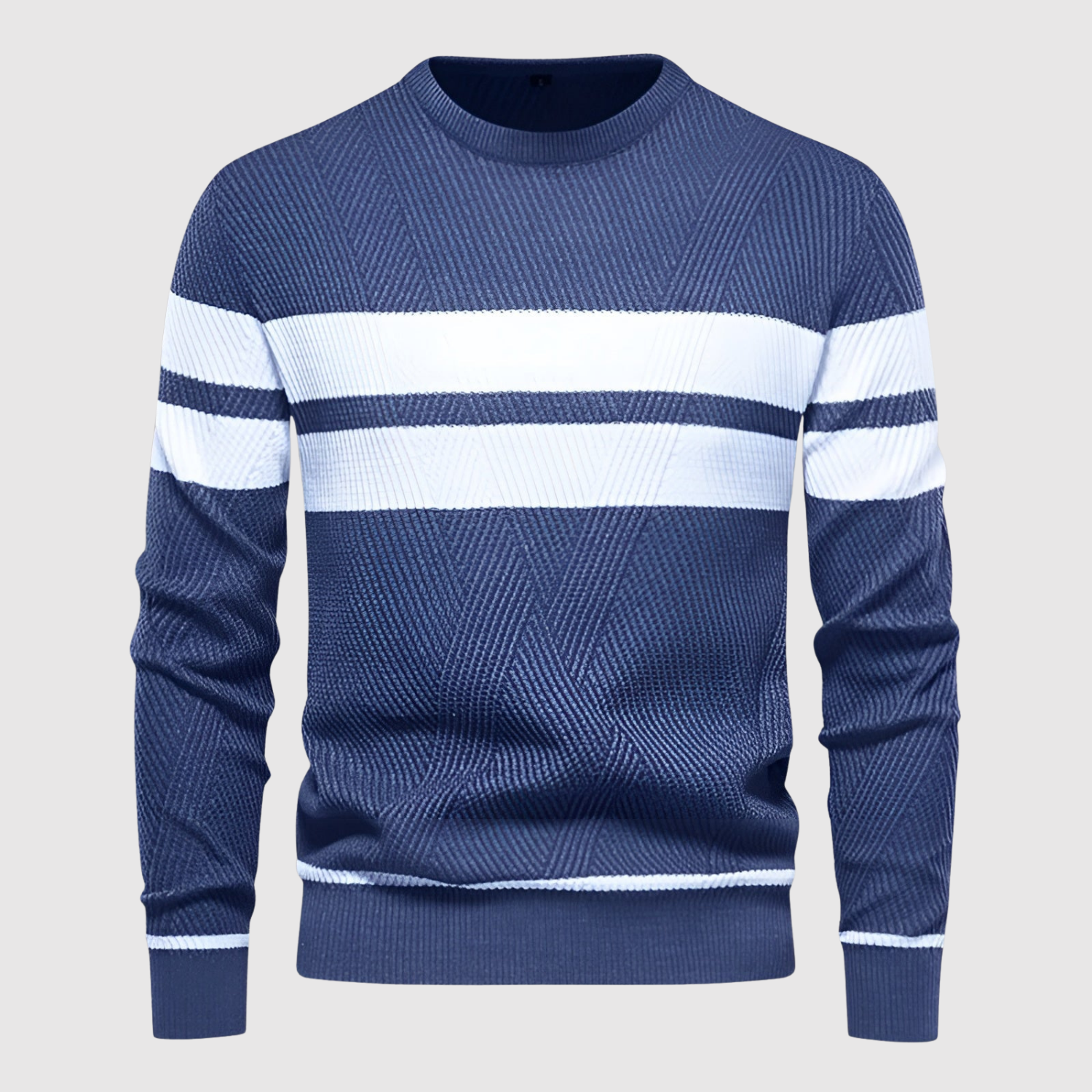 Daniel – Sweter z kontrastowymi paskami