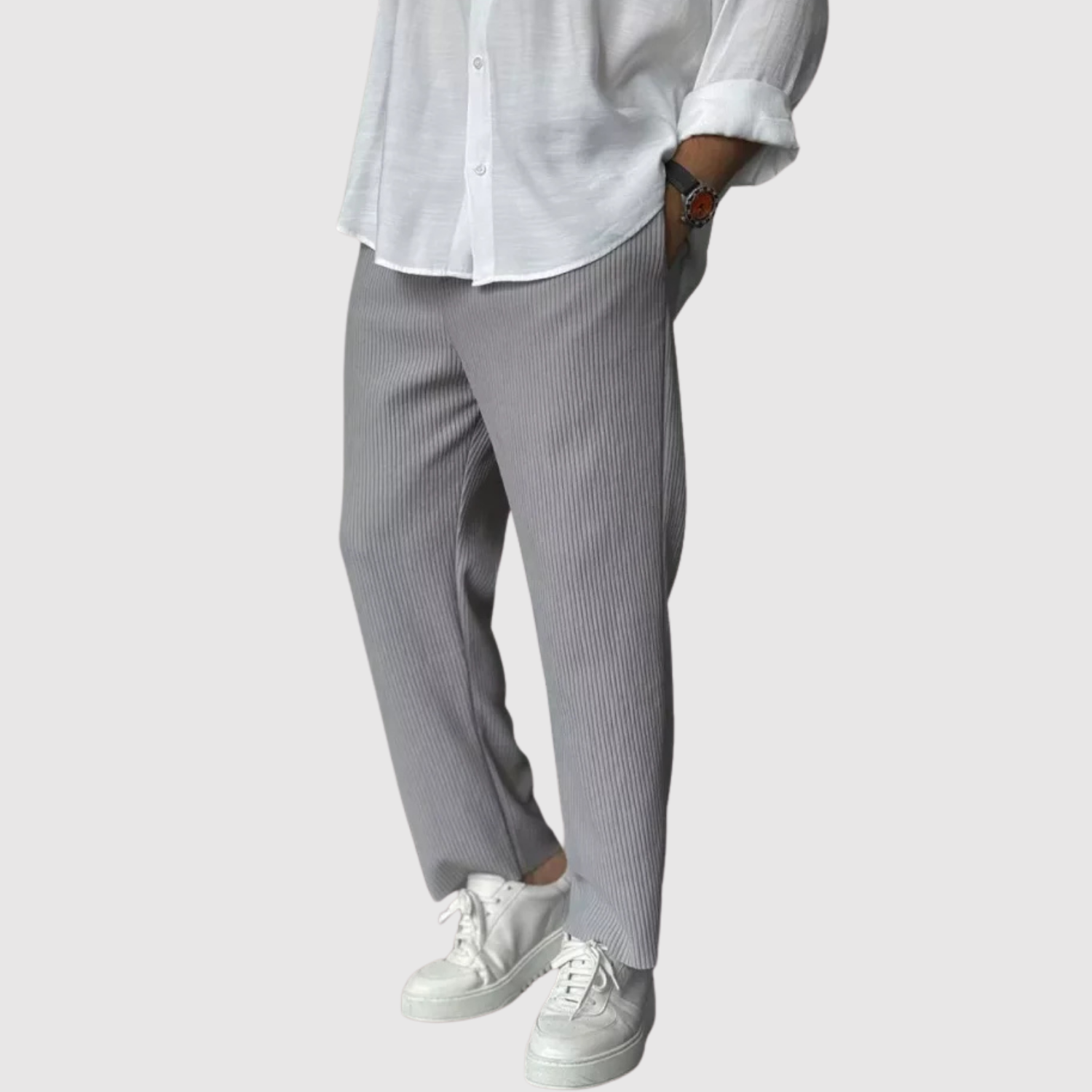 Leo – Spodnie w nowoczesnym minimalistycznym stylu