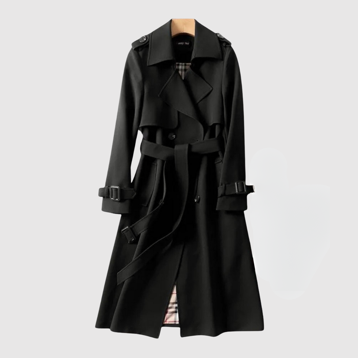 Jelena – Długi płaszcz z paskiem