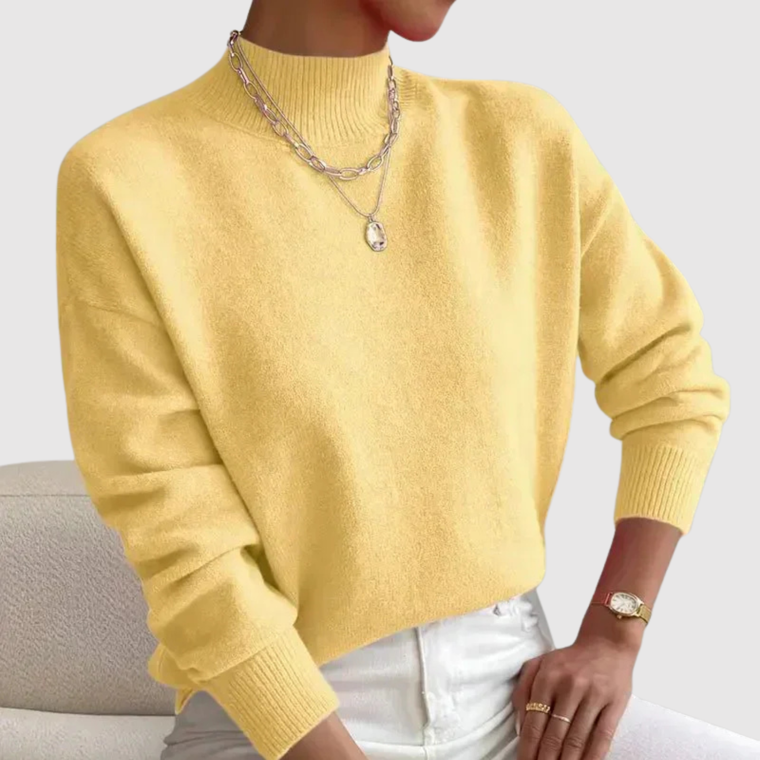 Nora – Klasyczny sweter z elegancką linią