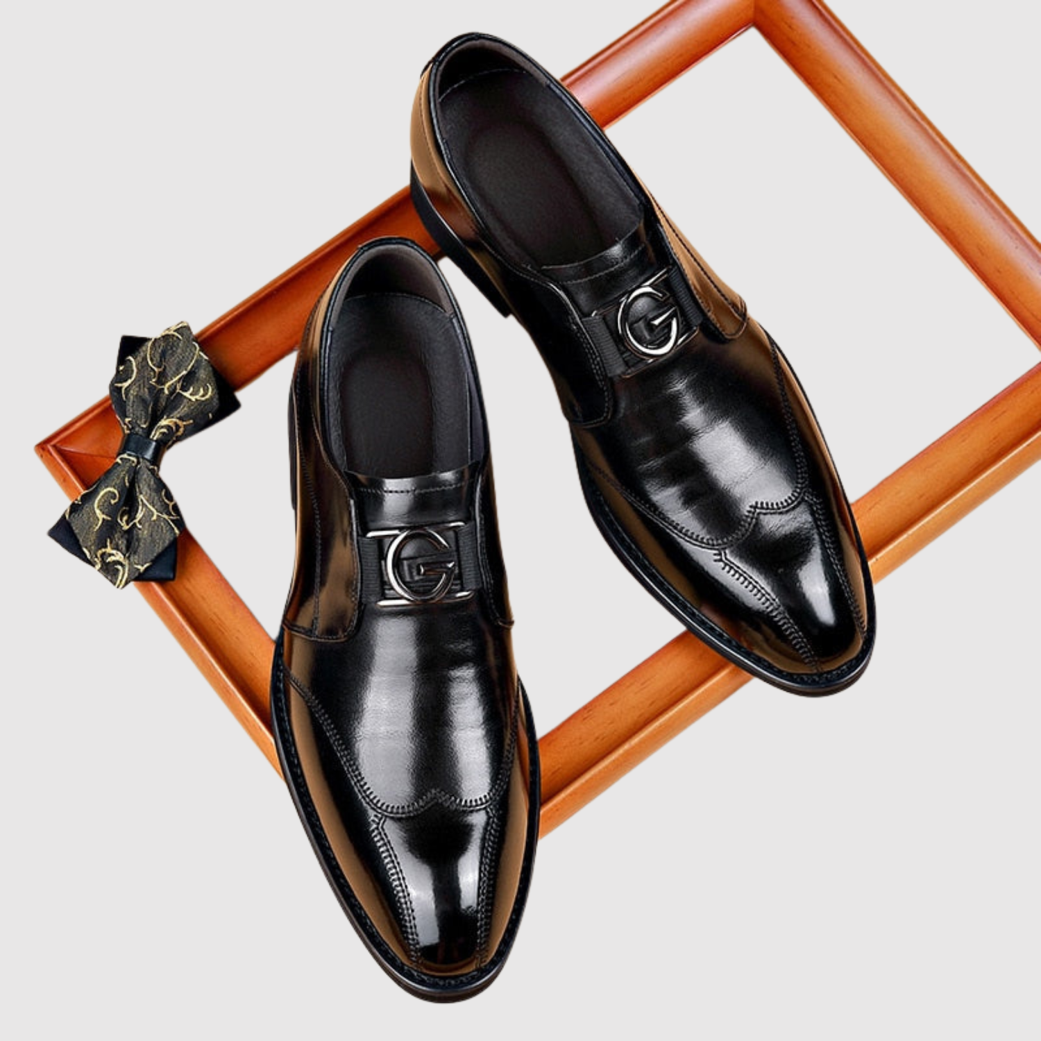 Oskar - Eleganckie męskie skórzane buty