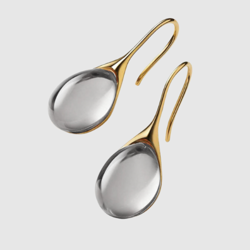 Elisa – Kolczyki wiszące z kryształowymi kroplami