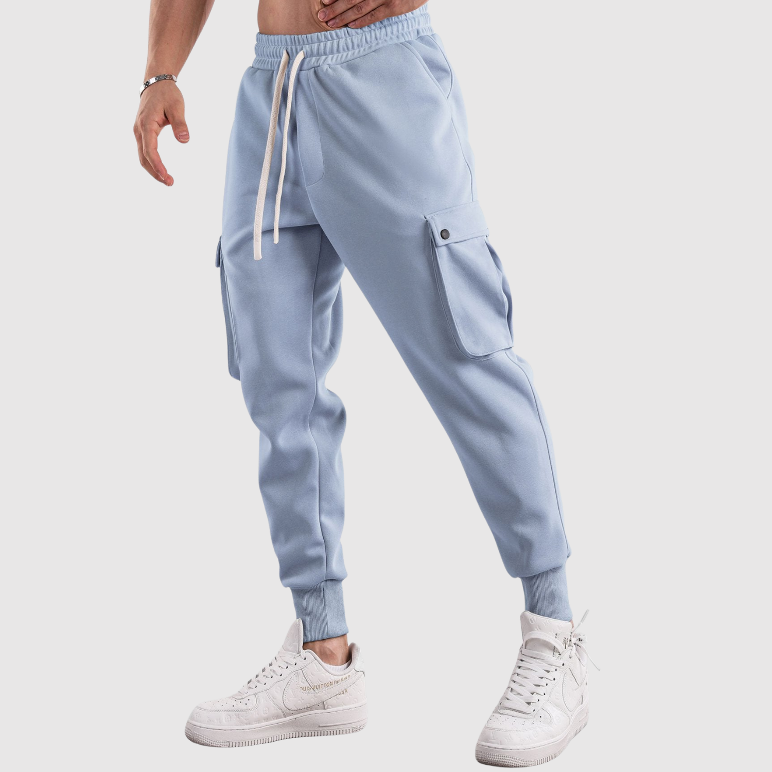 Denis – Spodnie treningowe cargo z kieszeniami