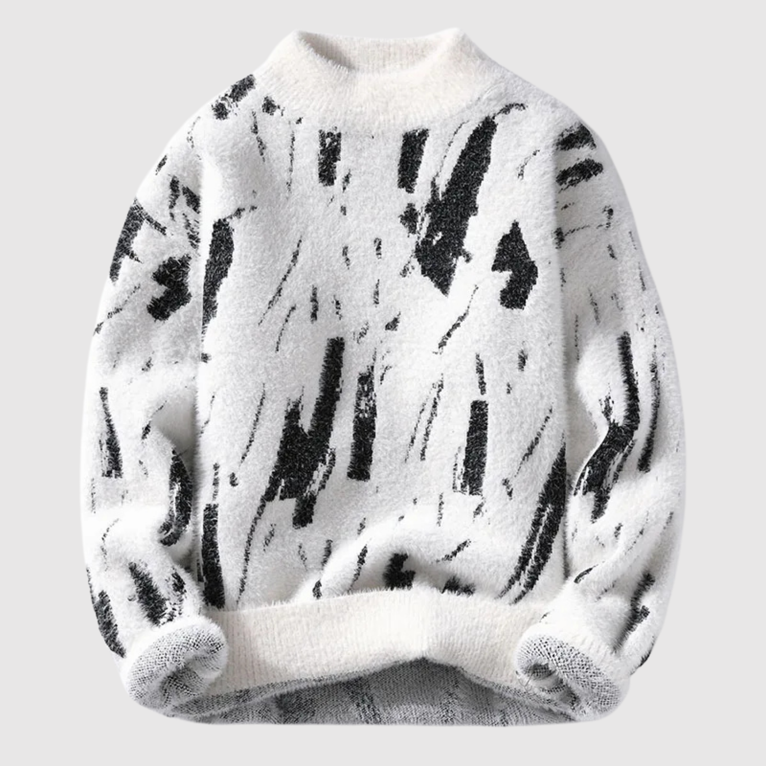 Daniel – Sweter z abstrakcyjnym wzorem