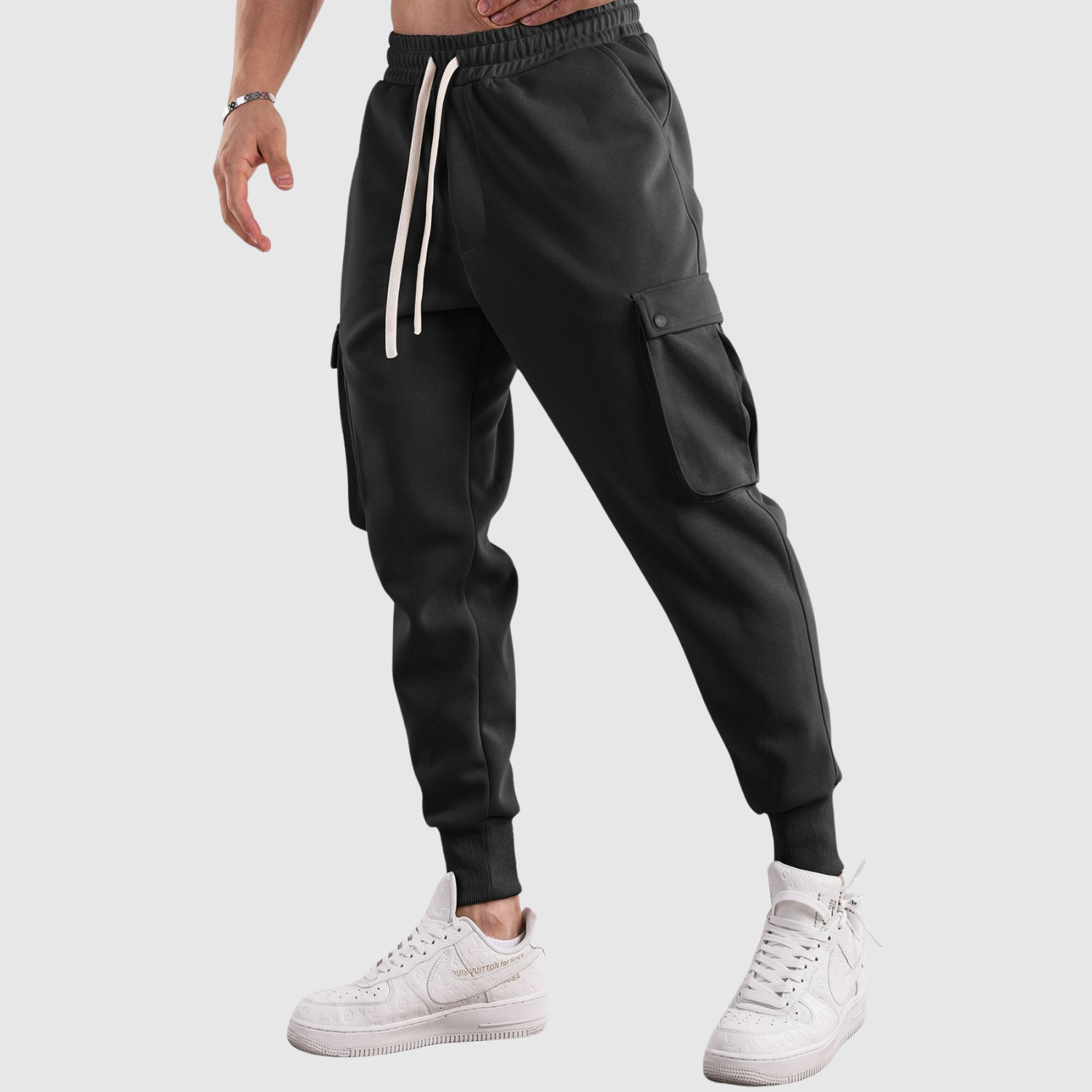 Denis – Spodnie treningowe cargo z kieszeniami