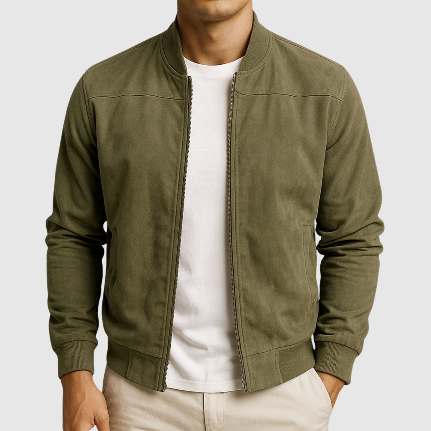 Šimon - Jesienny sweatshirt z weluru