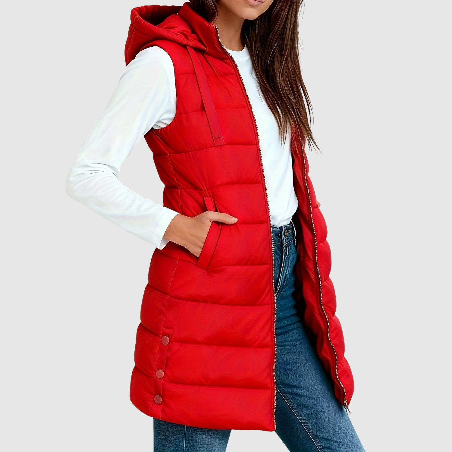 Jelena - Damska pikowana kamizelka