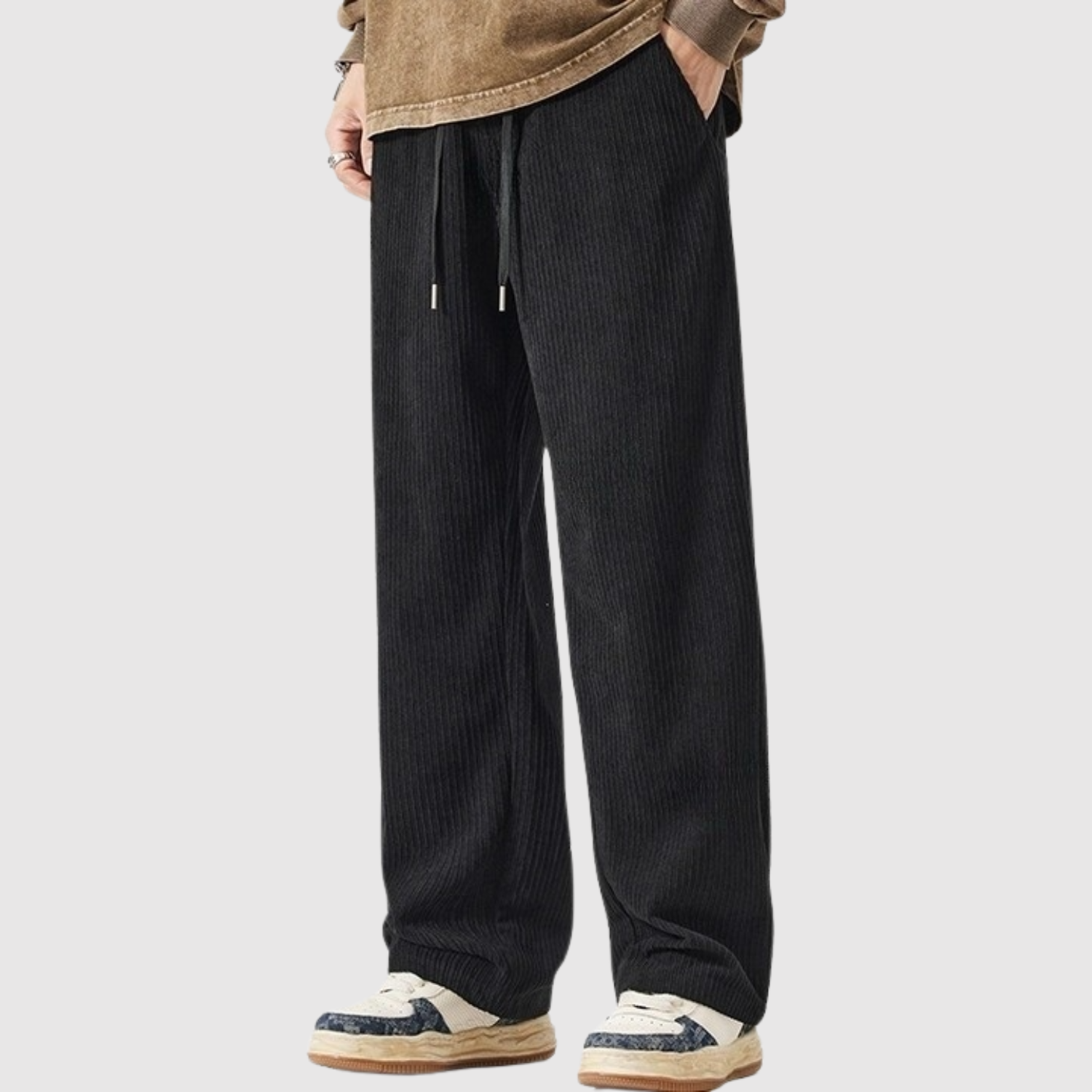 Leo – Zwężone męskie spodnie z lekkiego materiału