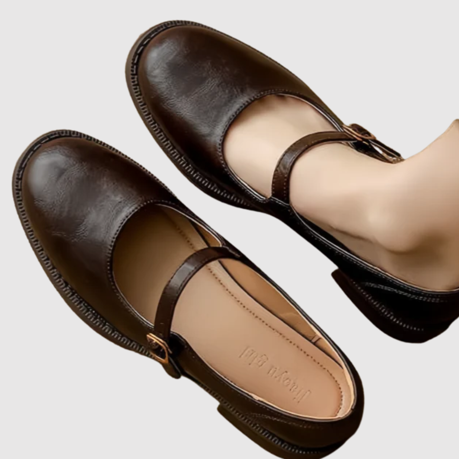 Greta – Eleganckie retro buty na niskim obcasie