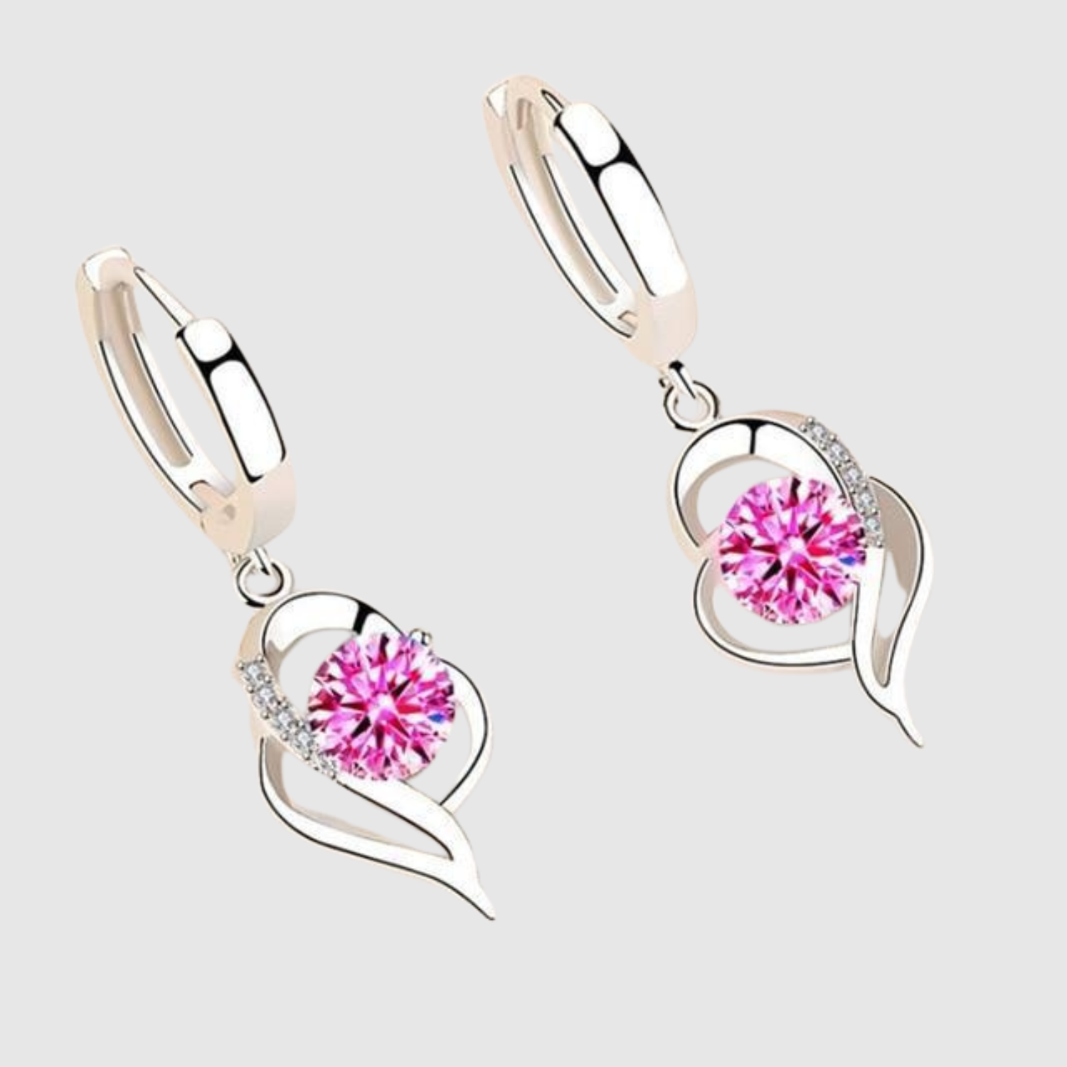 Elisa – Srebrne kolczyki z cyrkonią "Blask"